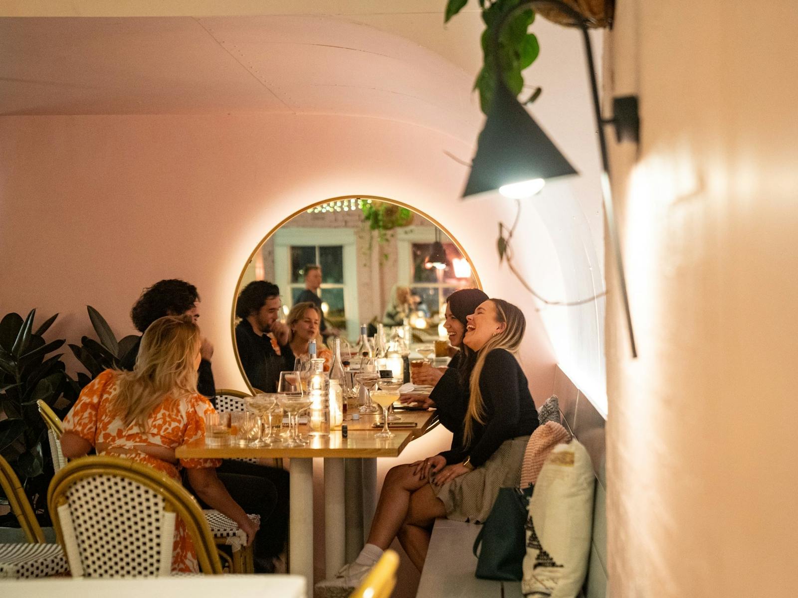patrons seated within The Charlie Glebe