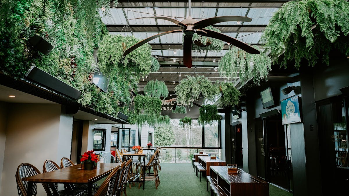 The Lawn dining space at The Club at Parkwood Village
