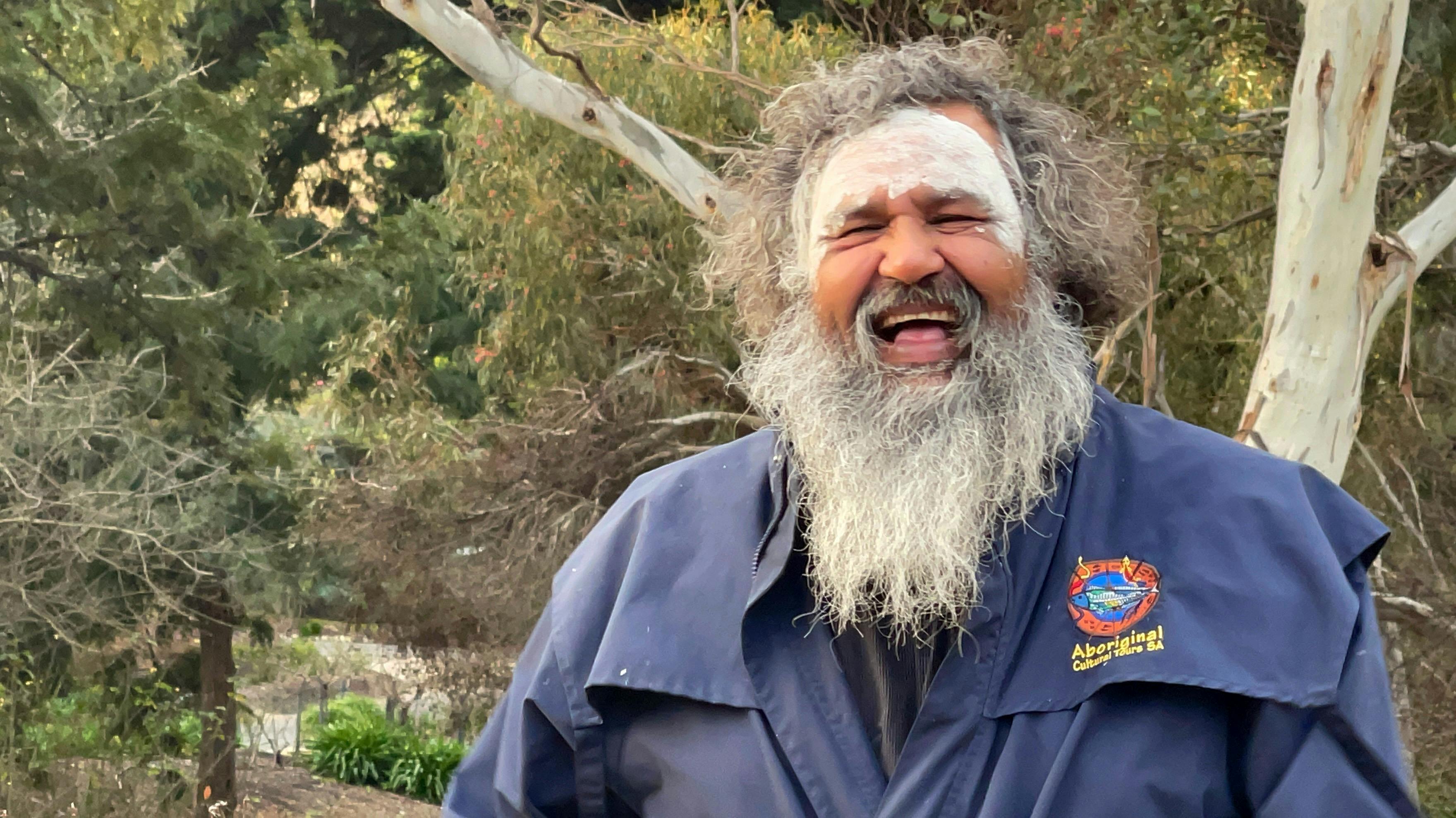 man laughing