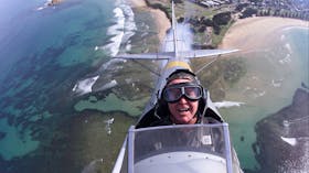 Flight in  a WW2 open cockpit over Torquay