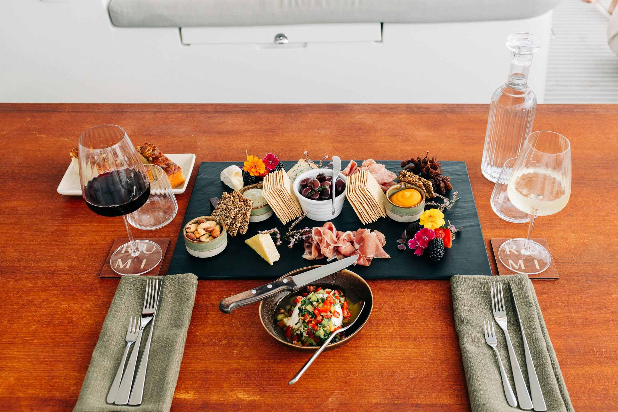 Rumi Catamaran Odyssey Cruise Gourmet Platters