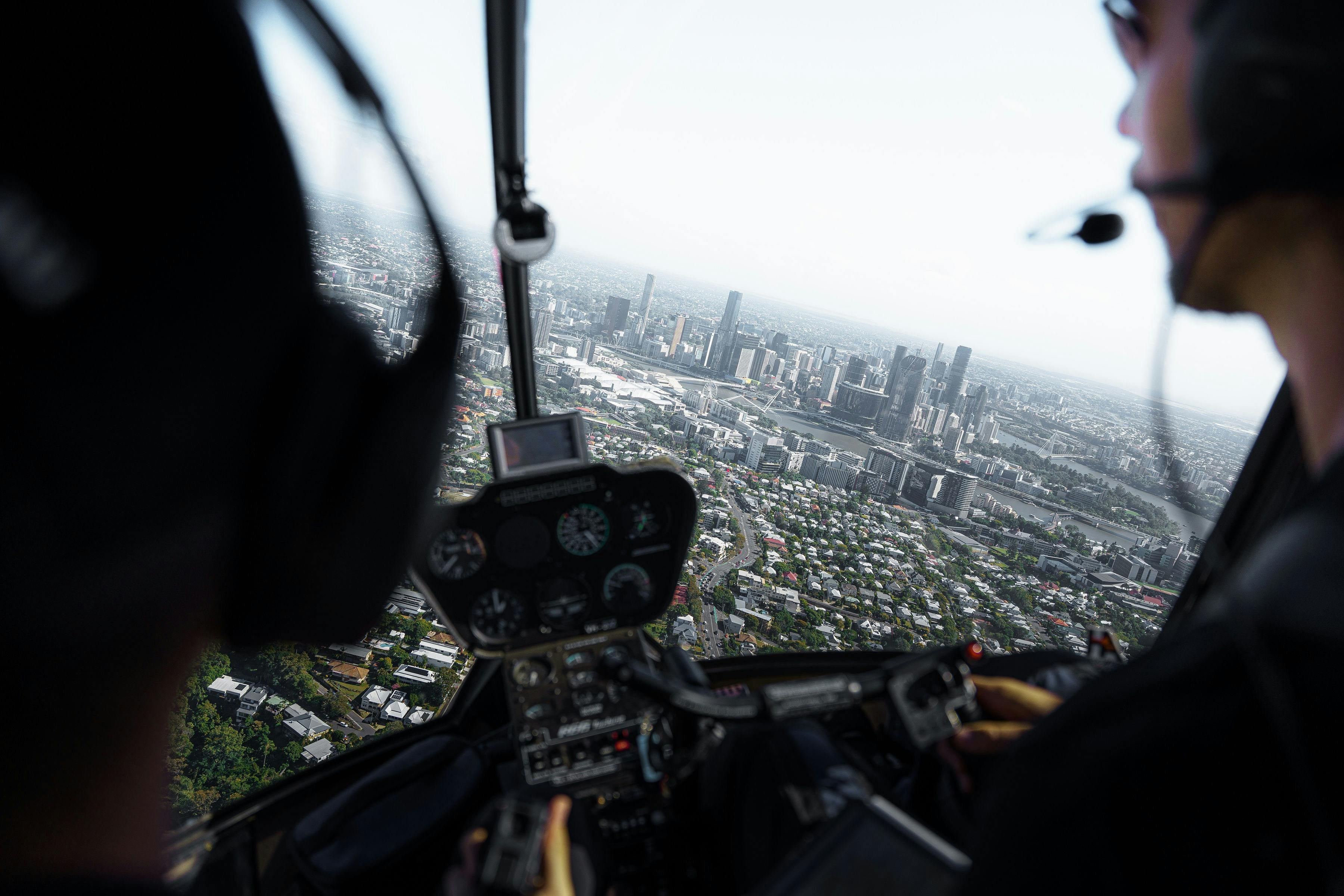 Private Helicopter Charter with City Views