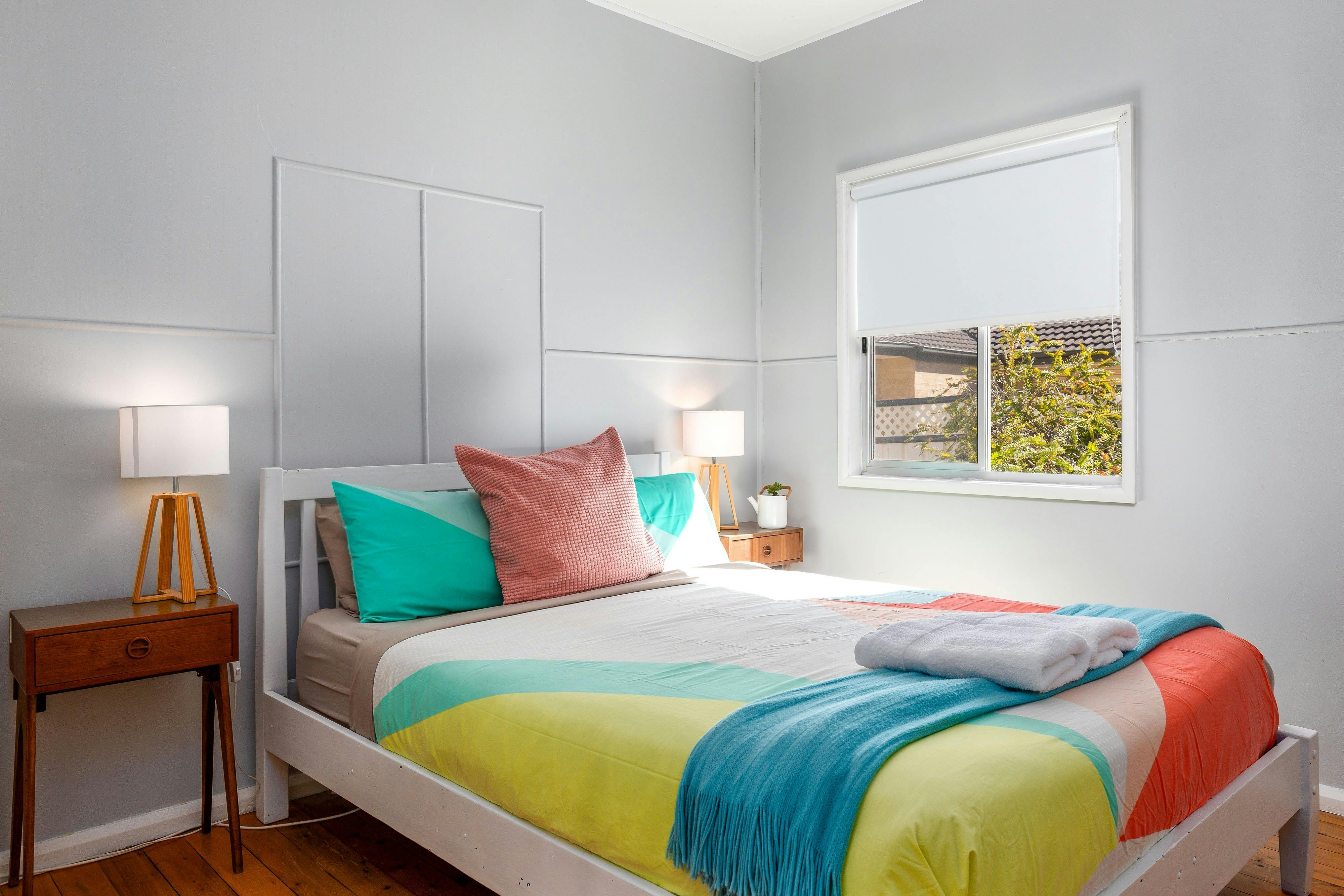 Bedroom with queen bed