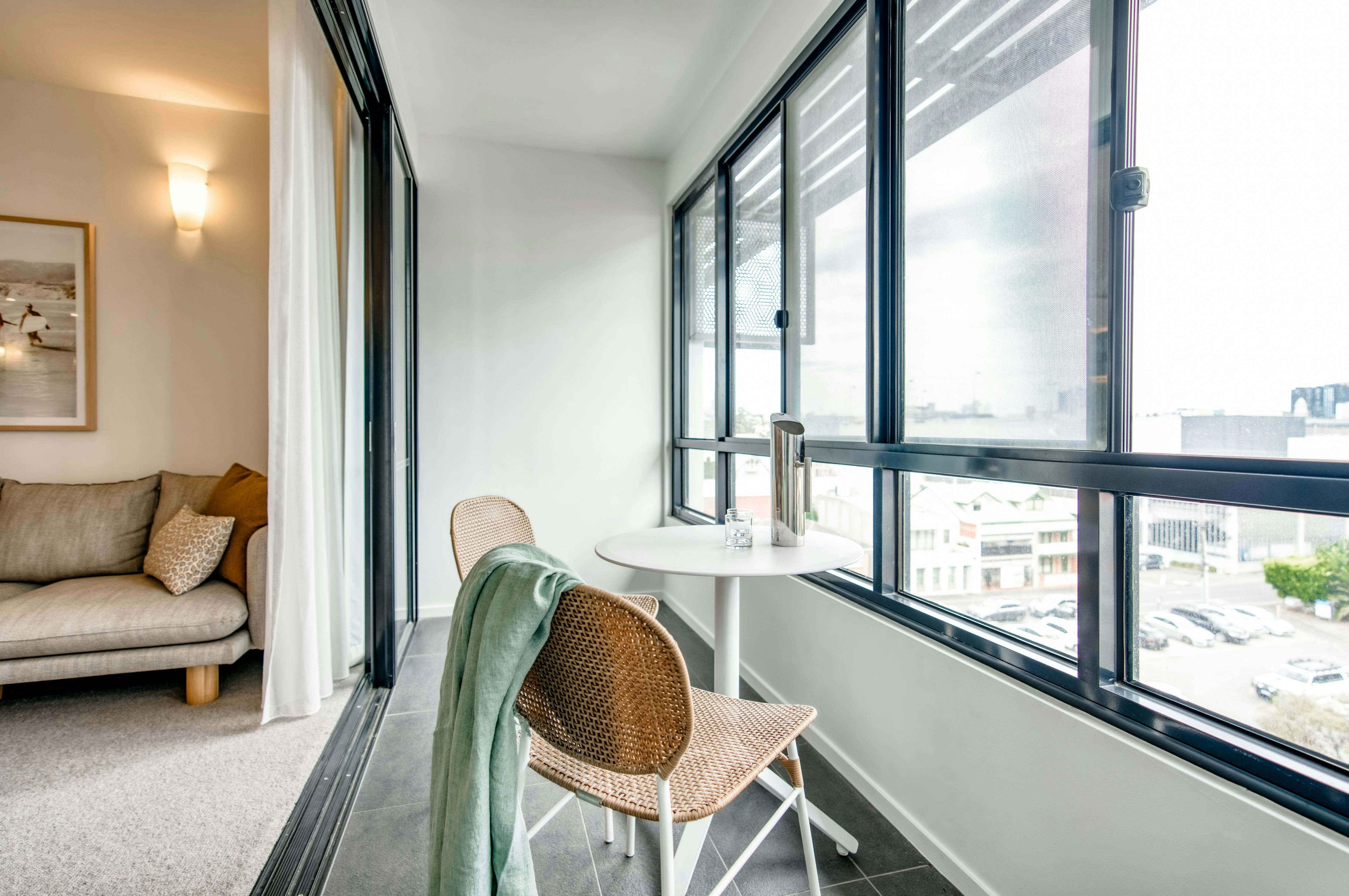 Vue Apartments Geelong - One Bedroom enclosed balcony