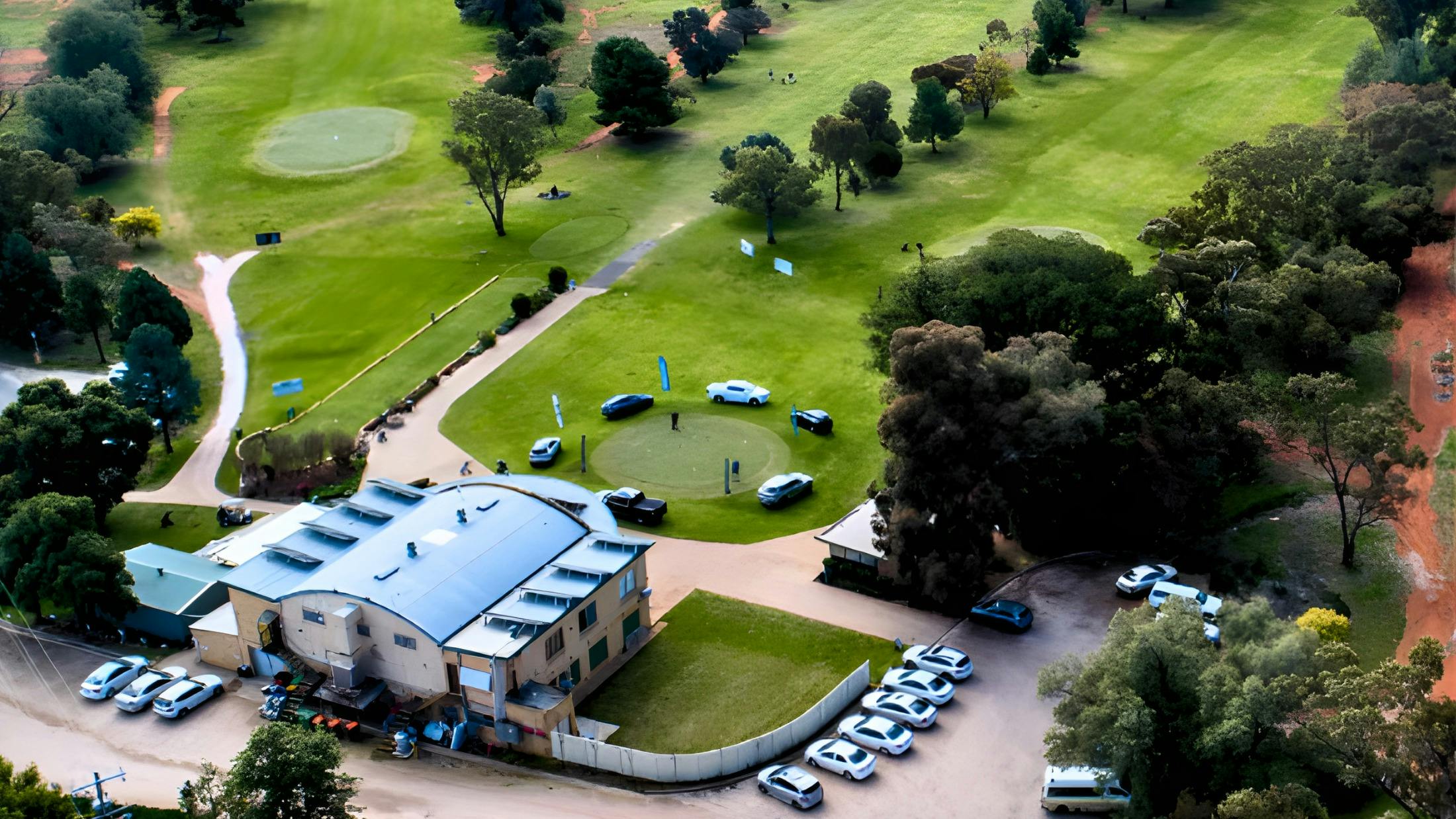 Griffith Golf Club from the air