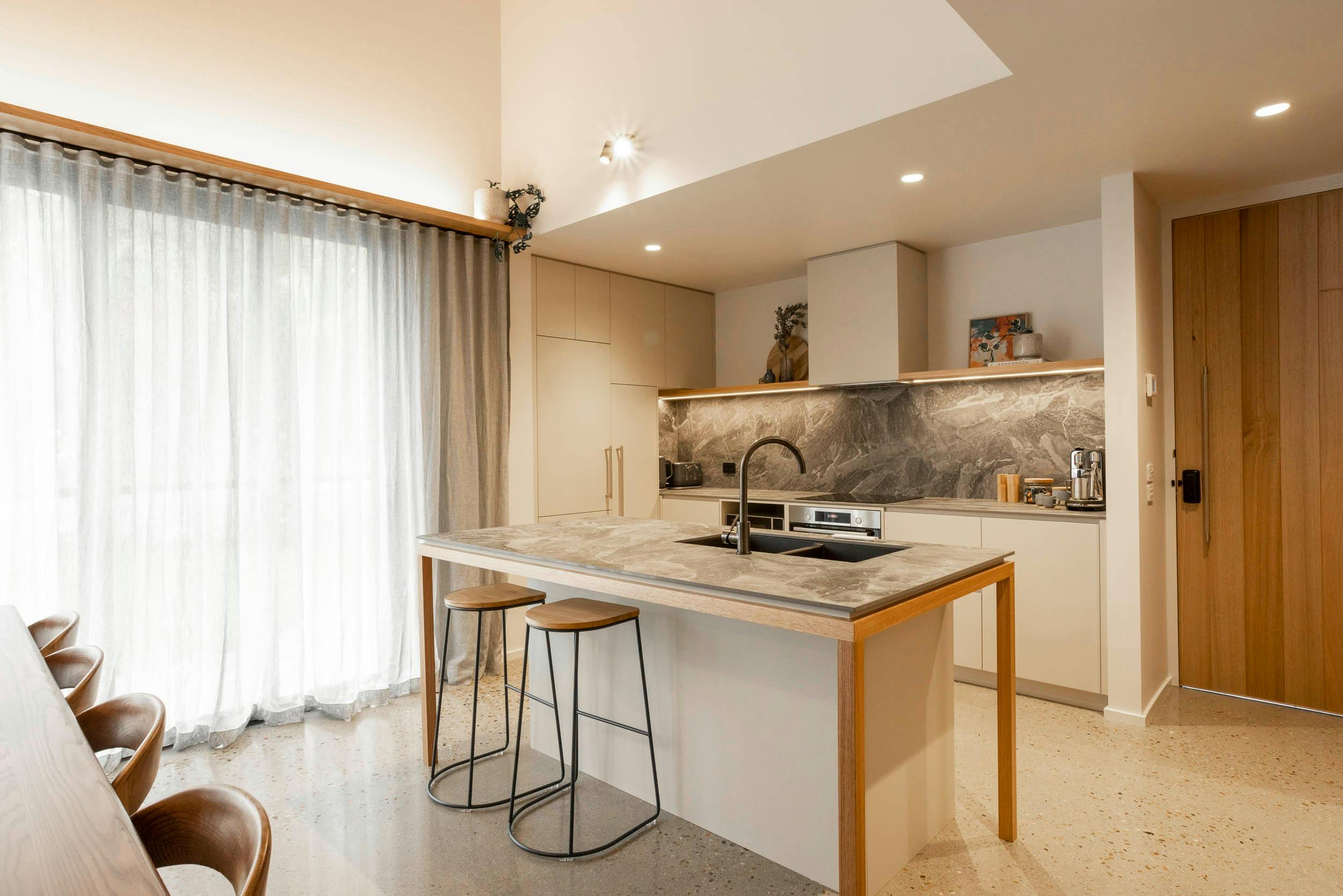 The beautiful fully equipped kitchen in John's