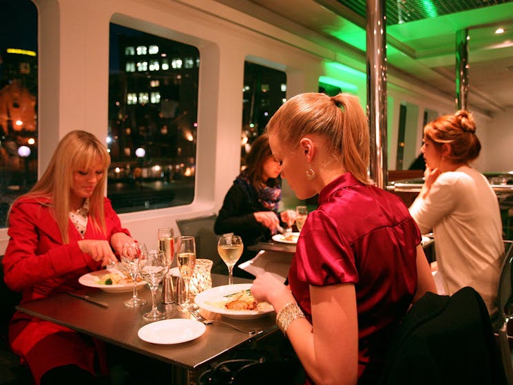 Enjoy fine ‘wine and dine’  with your friends and family on a multi-million dollar catamaran!