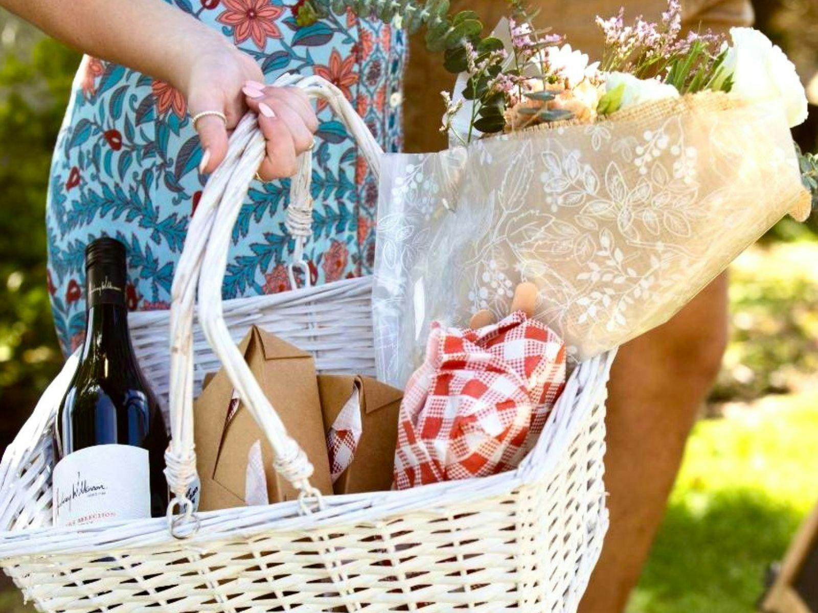 Surprise Picnic Proposal at Audrey Wilkinson Gourmet Picnic Basket