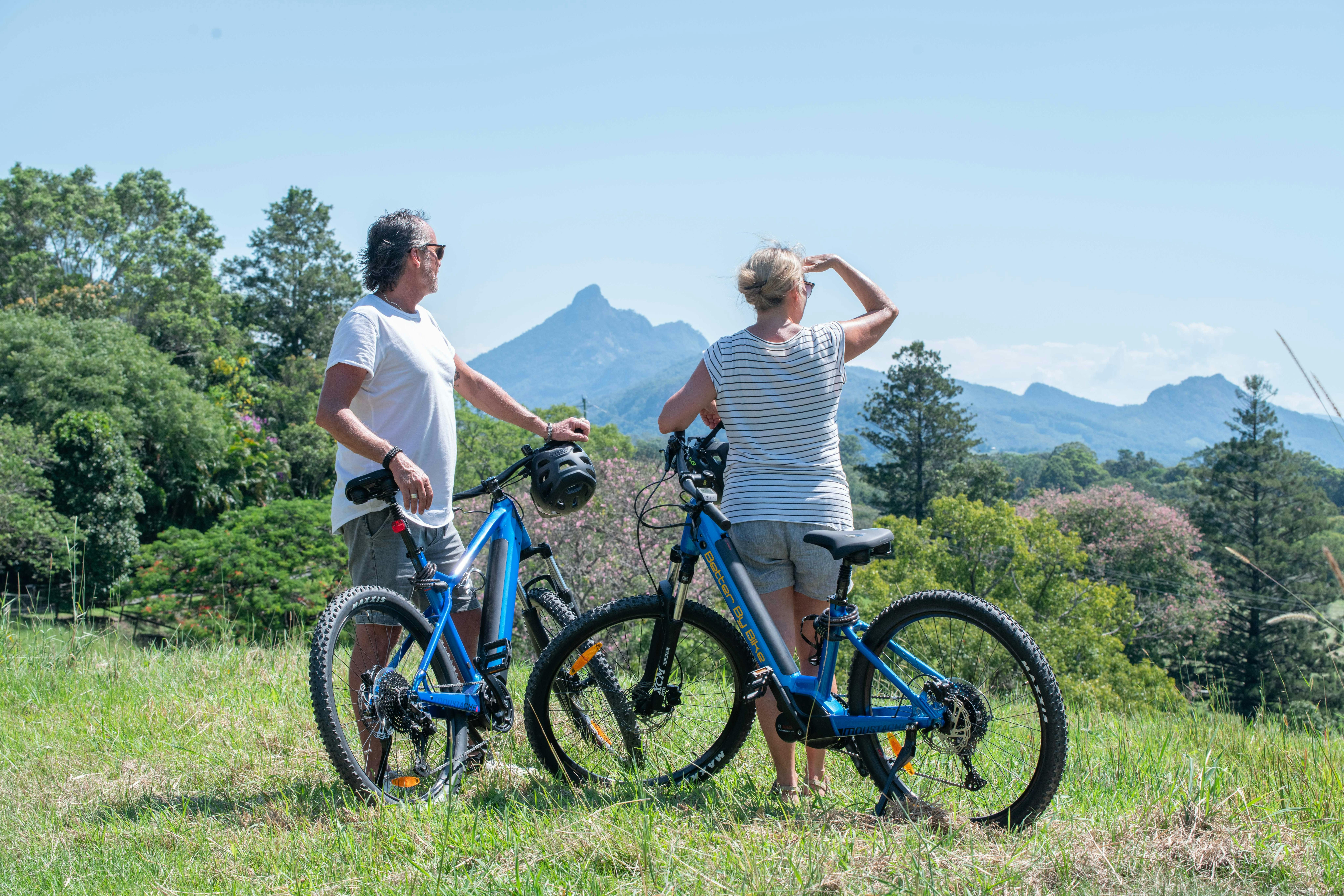 Overlooking Mt Wolumbin on the Northern Rivers Rail Trail with Better By Bike