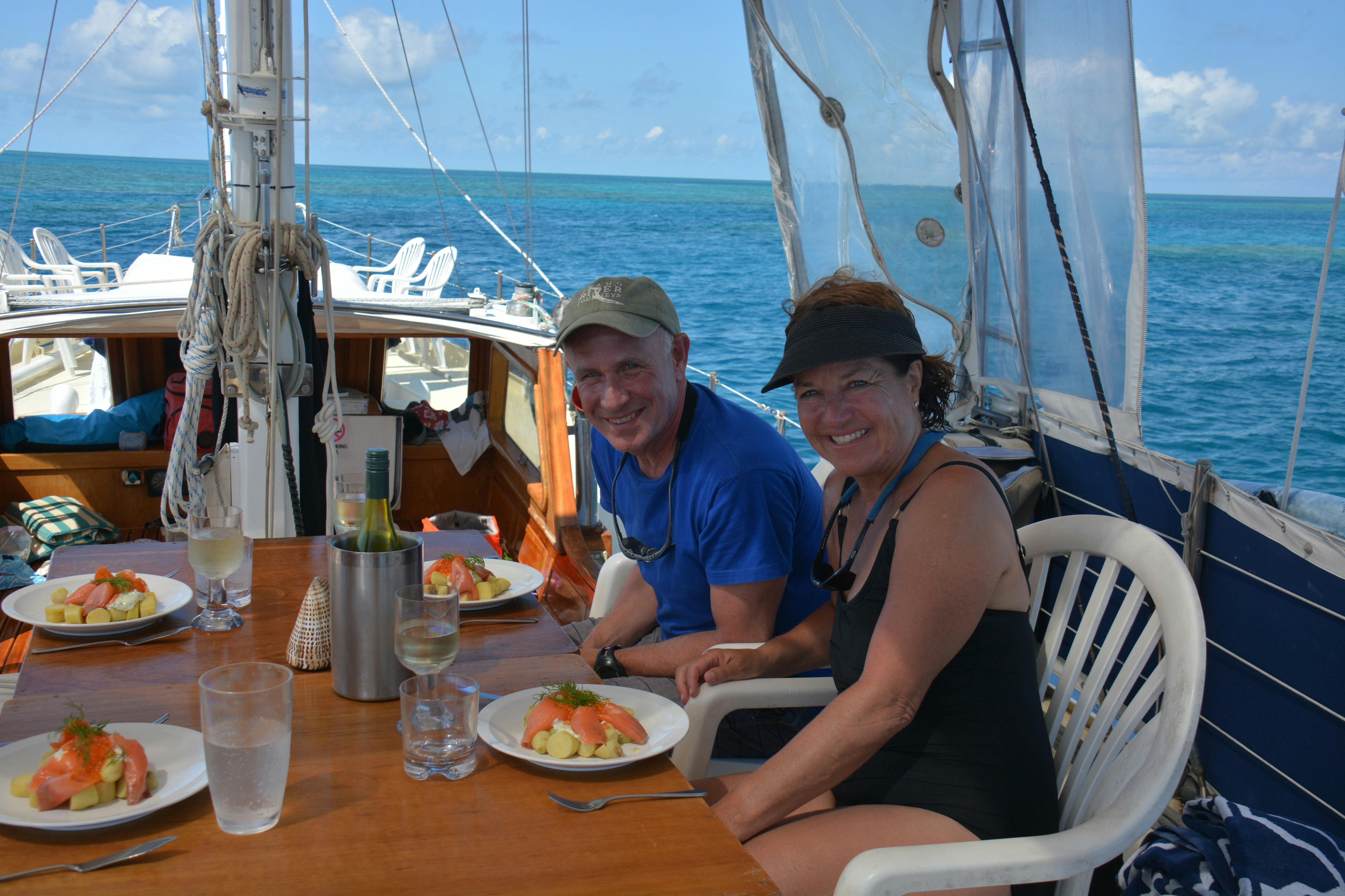 Lunch on the outer Great Barrier Reef