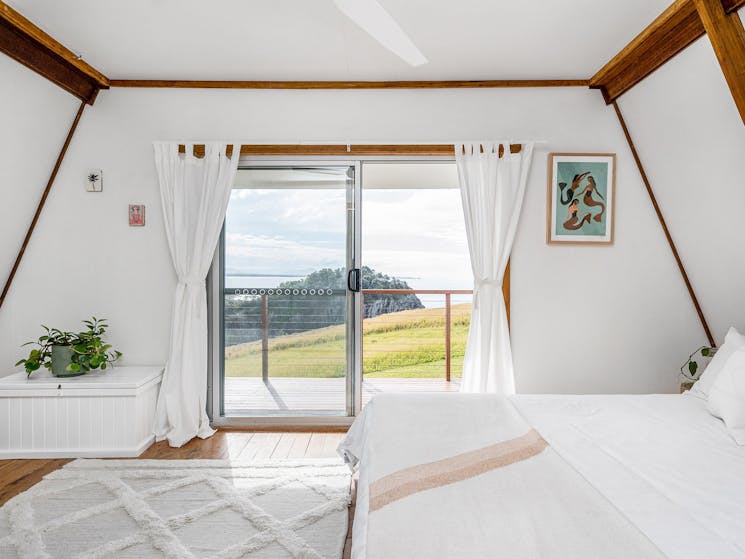A Frame - Scotts Head - Master Bedroom with a View