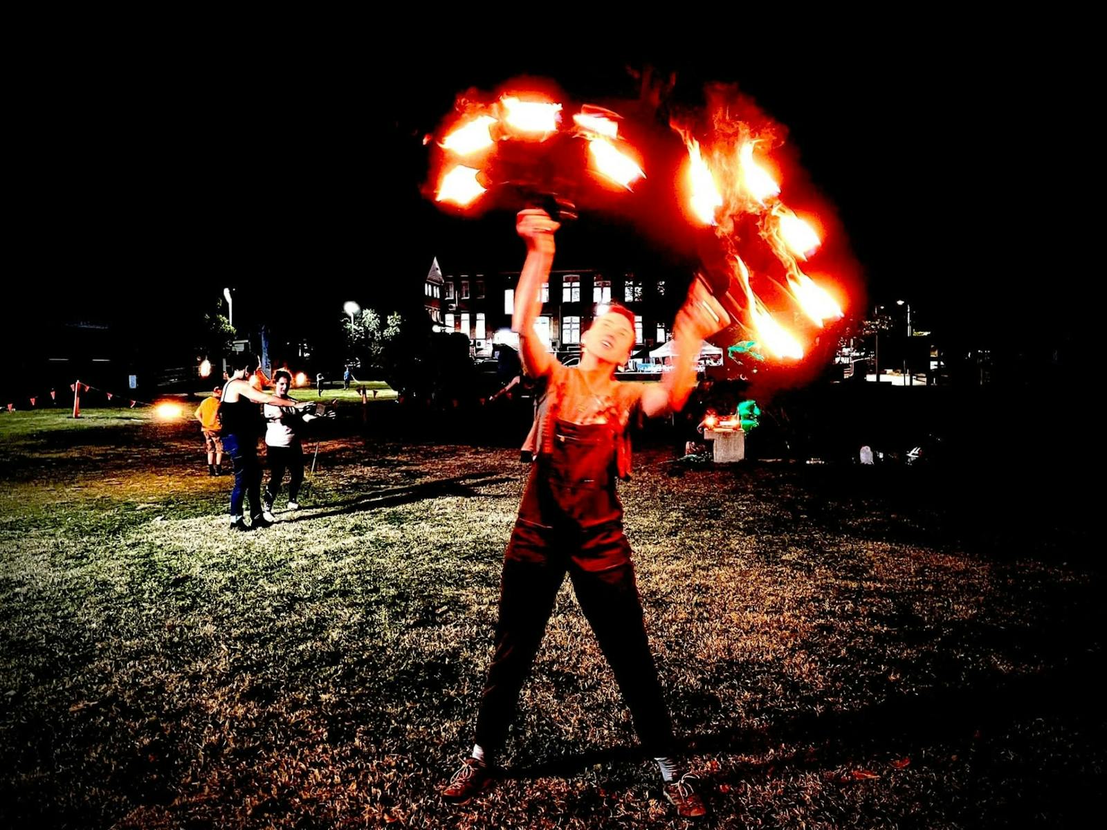 Fire twirling