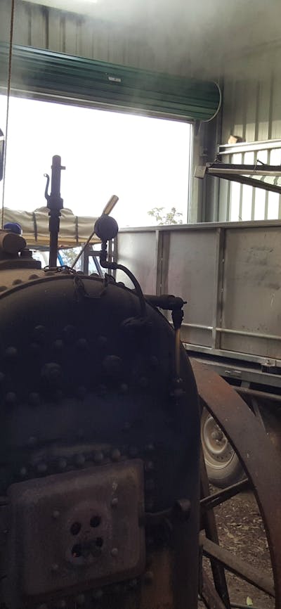 Eucalyptus tank coming in to be hooked up to steam boiler to produce some pure eucalyptus oil