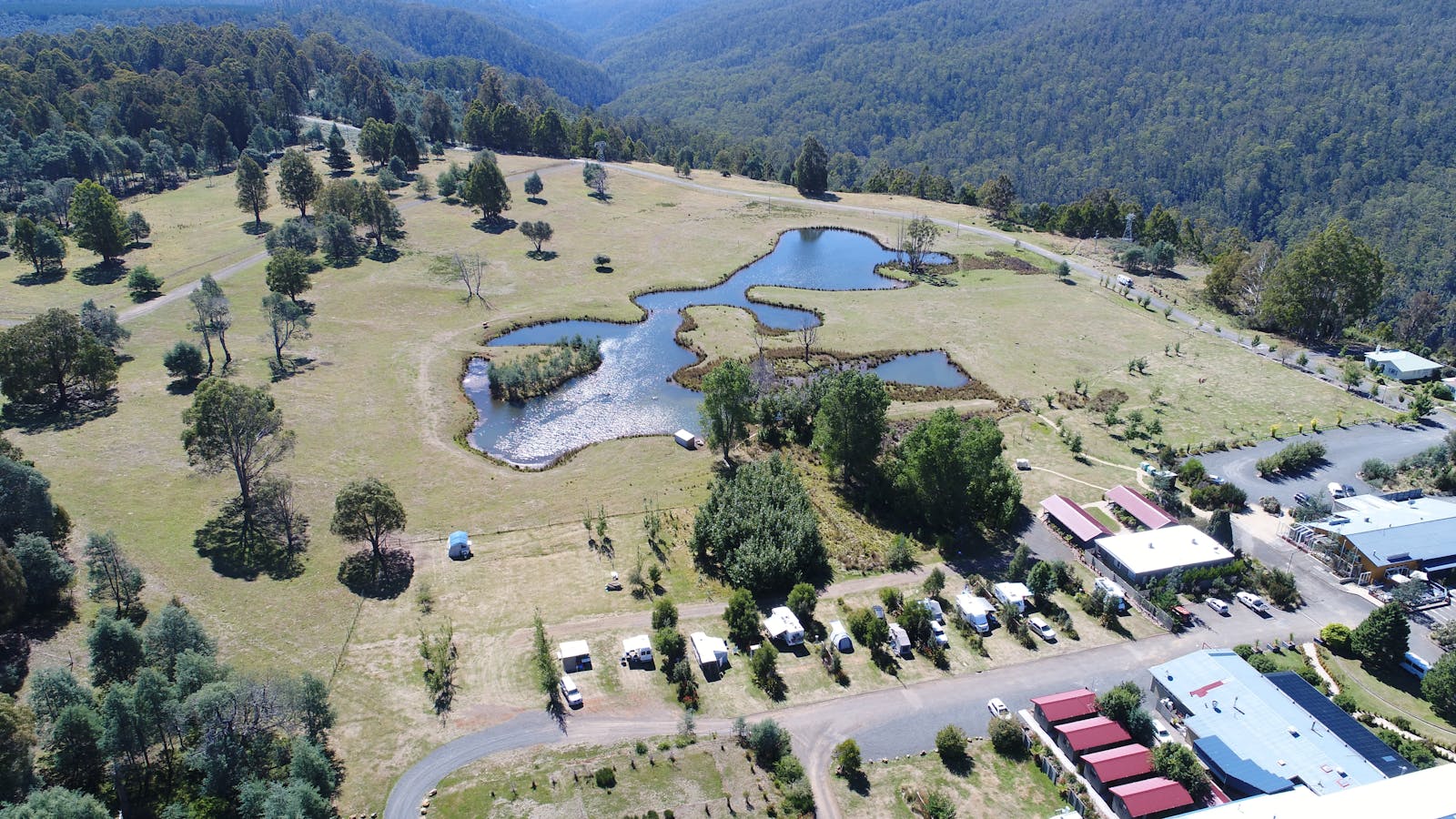 Aerial Shot of Campground