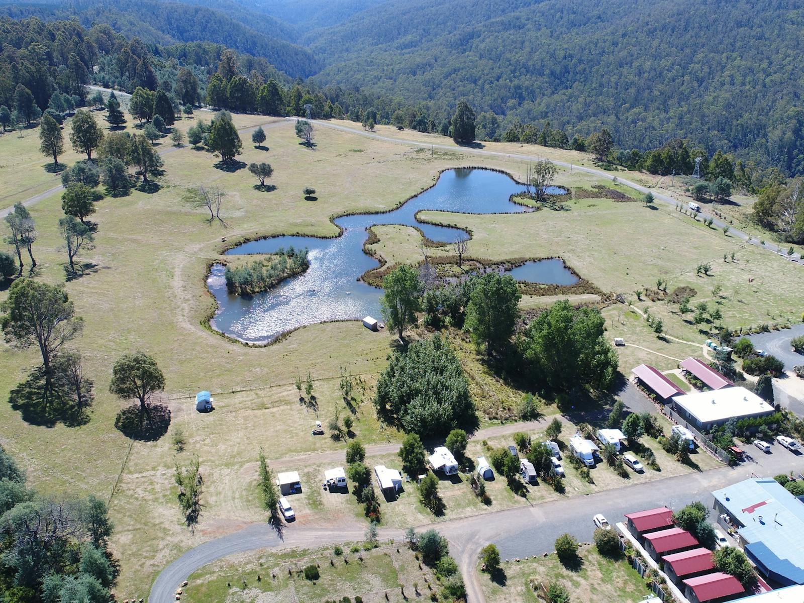 Aerial Shot of Campground