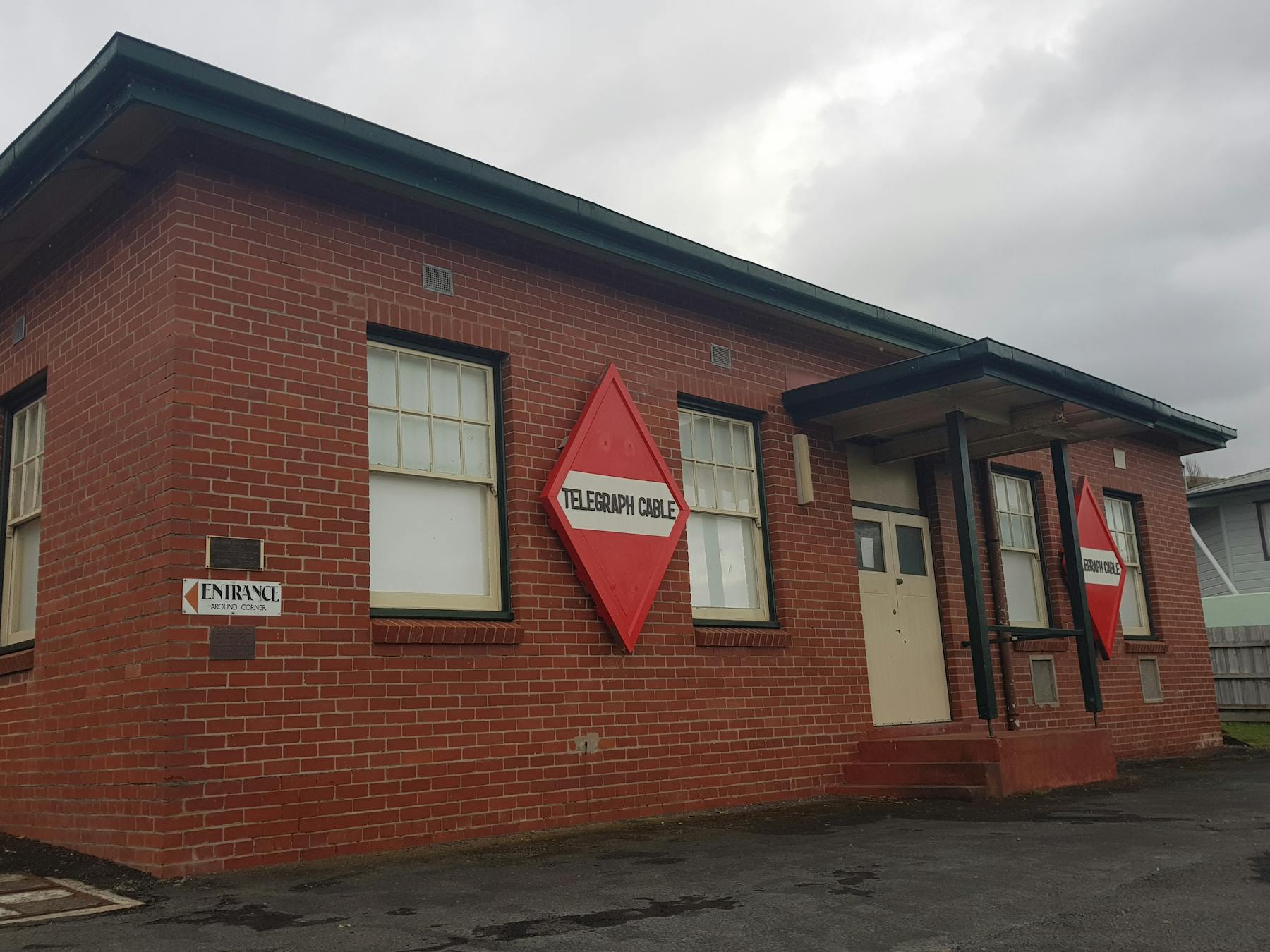 The facade of the heritage listed Cable Station which houses the collection.