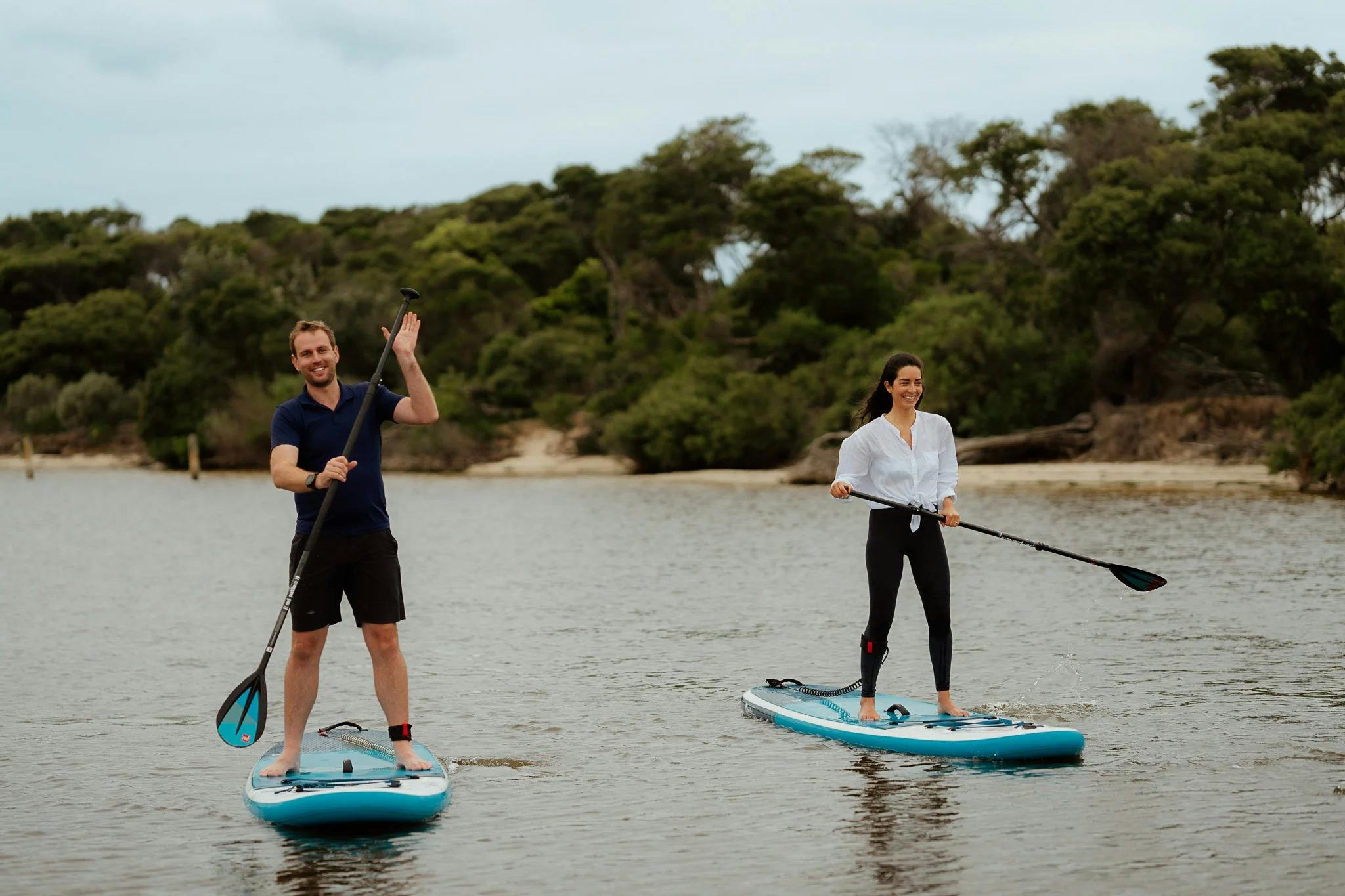 Sup along the Gippsland Lakes