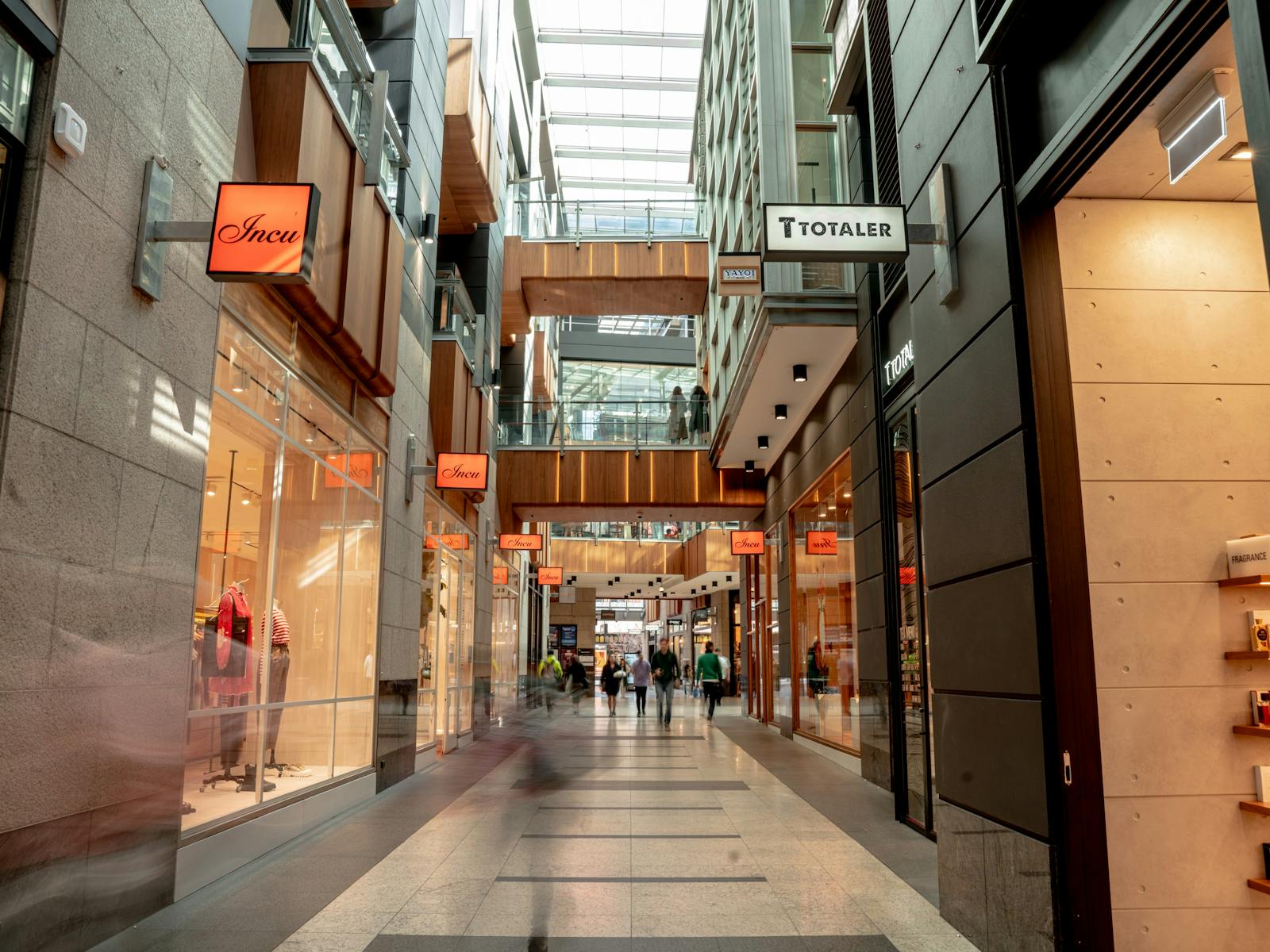 The Galeries inside view of retailers