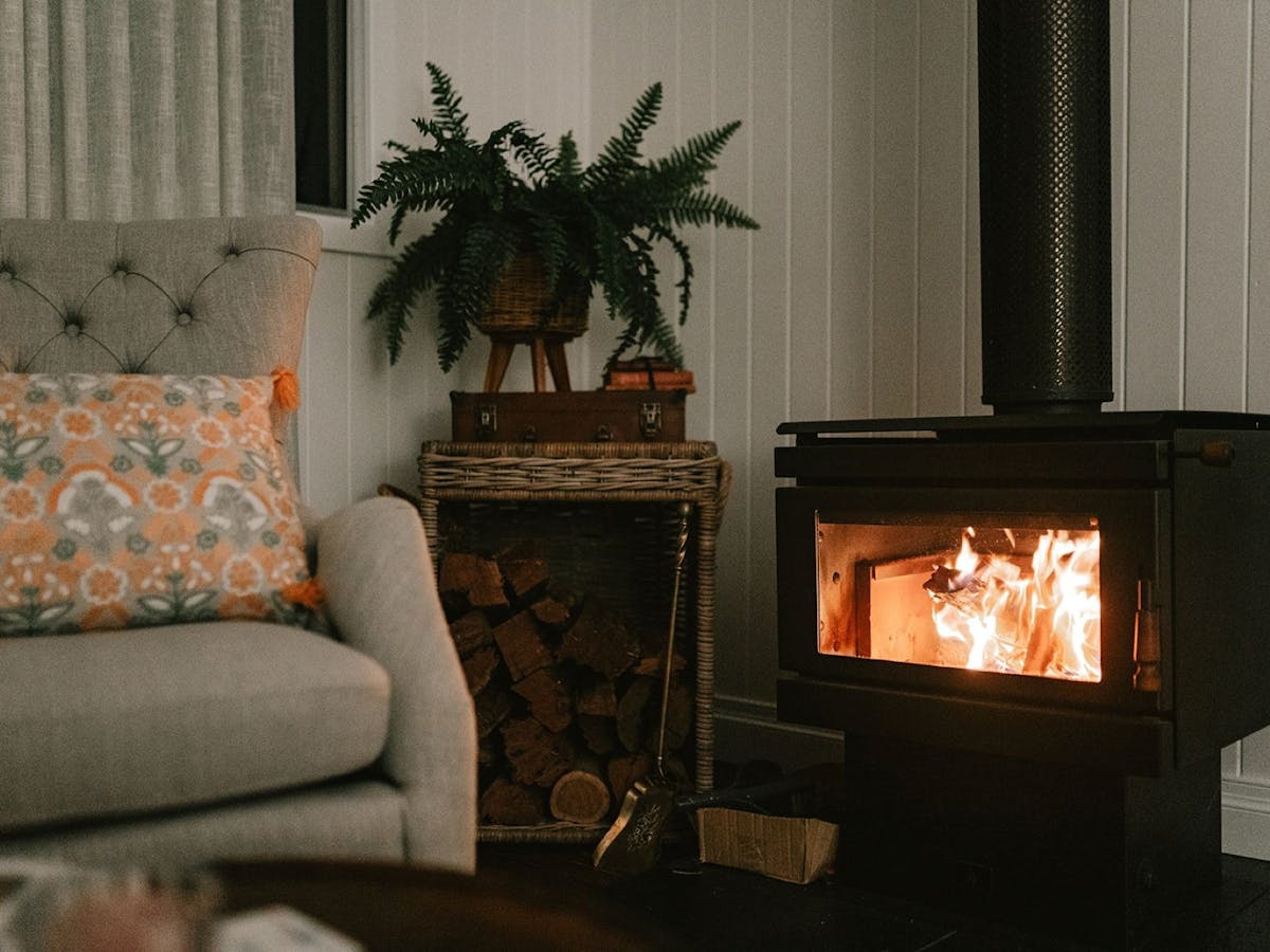 Cozy by the Fire in our Lounge Room