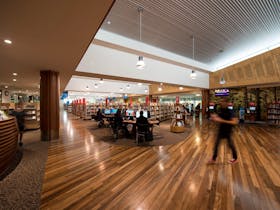 inside library