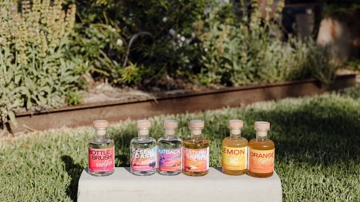 The range includes a vodka, three gins, a rum, lemoncello and an orangecello