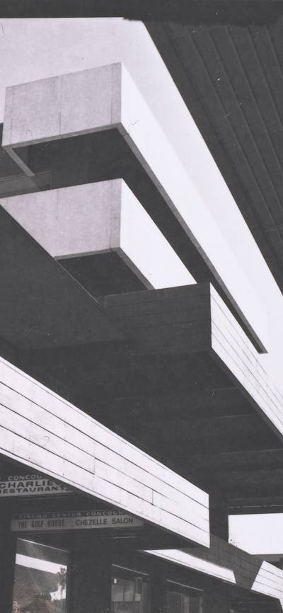 Facade of Center Cinema building in Canberra in 1965.
