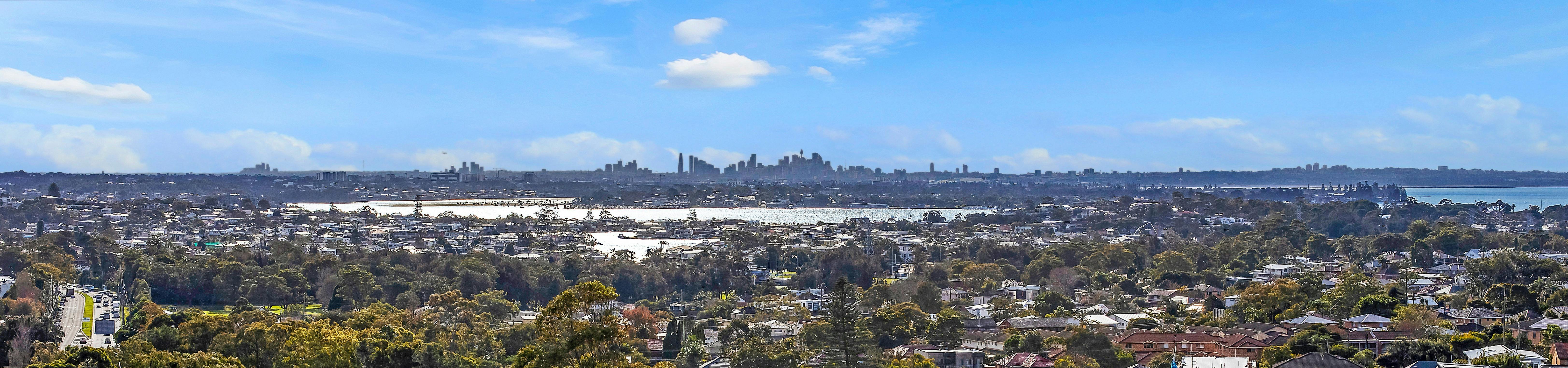 View towards Sydney CBD and Botany Bay, from Metro Hotel Miranda