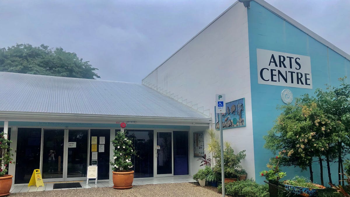 Entrance of Bribie Island Community Arts Centre