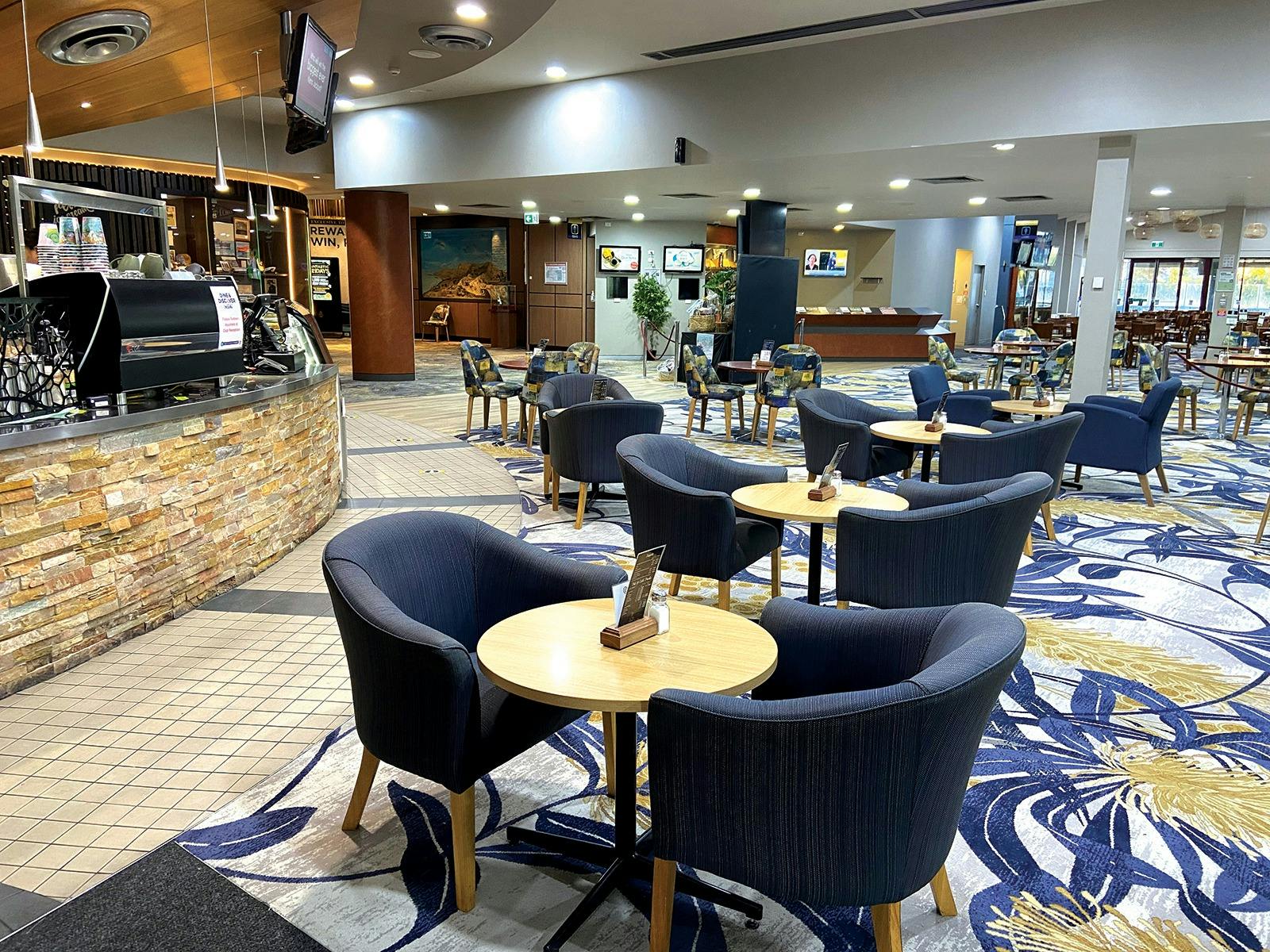 Corvettes Cafe inside Moama RSL