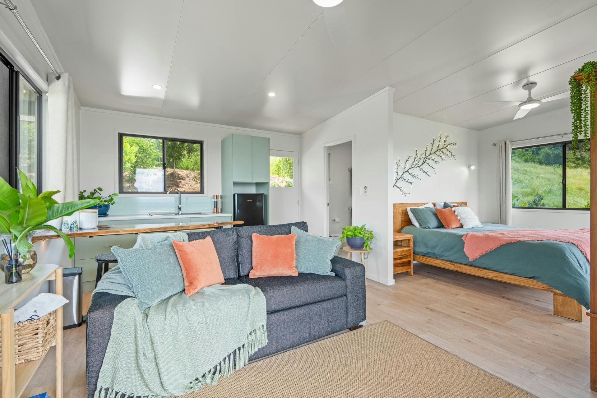 Interior of Henry, spacious tiny home