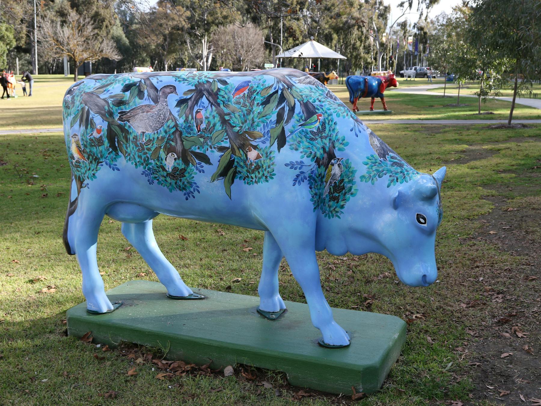 3D life sized fibreglass art cows
