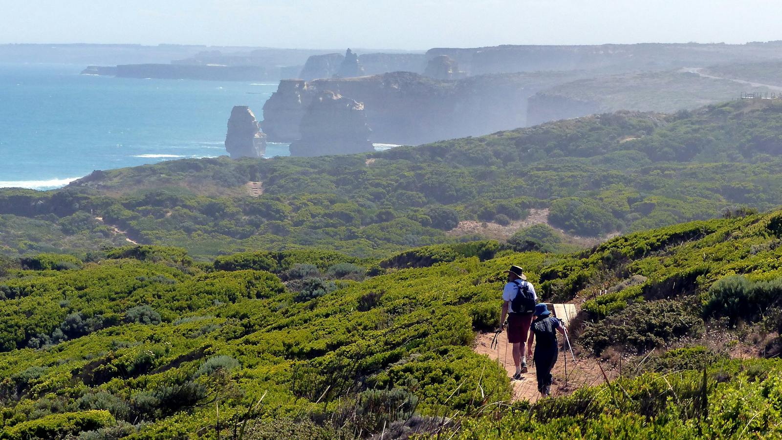 The 12 Apostles at the end of the Great Ocean Walk