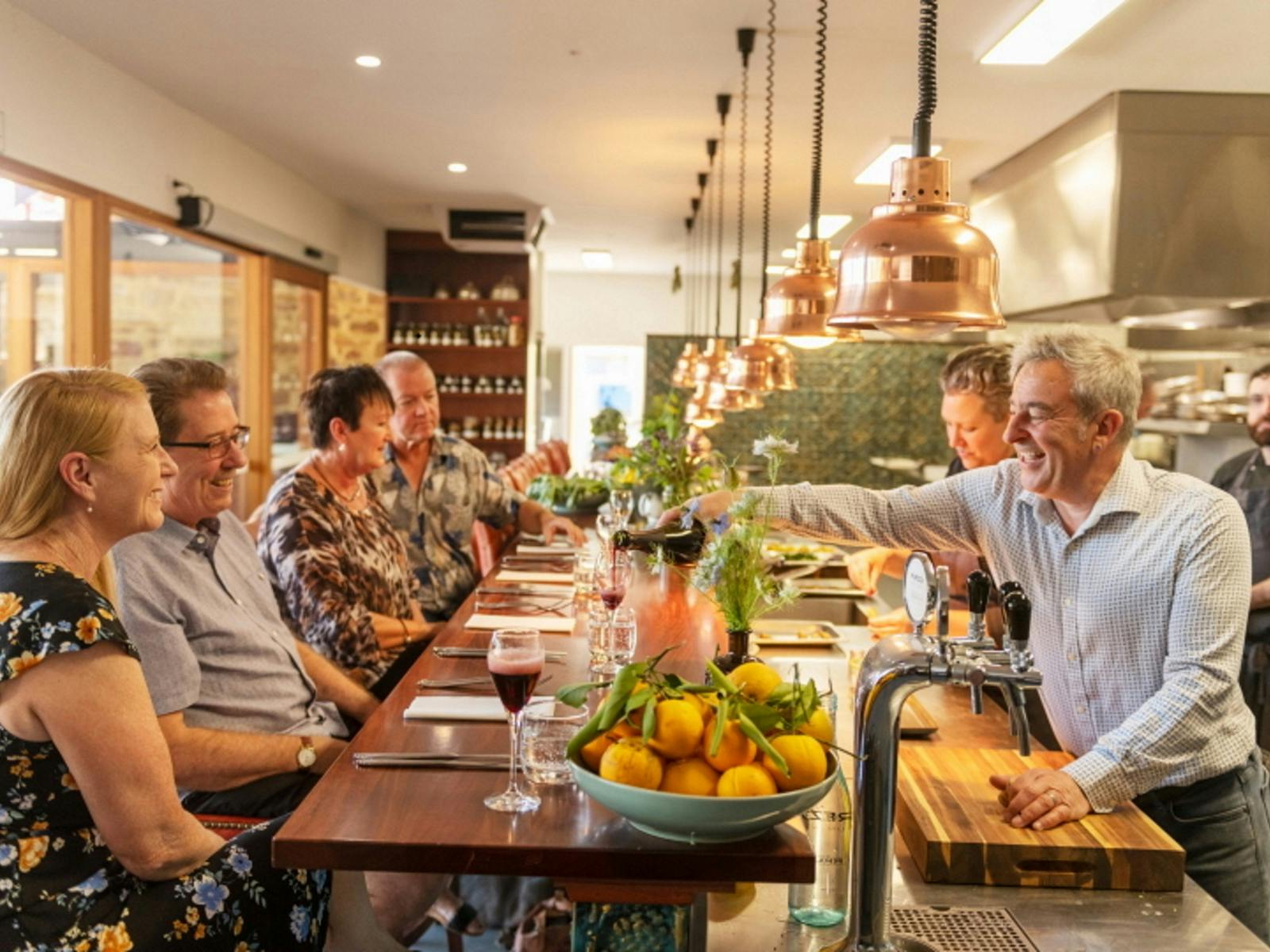 Warrick Duthy serving