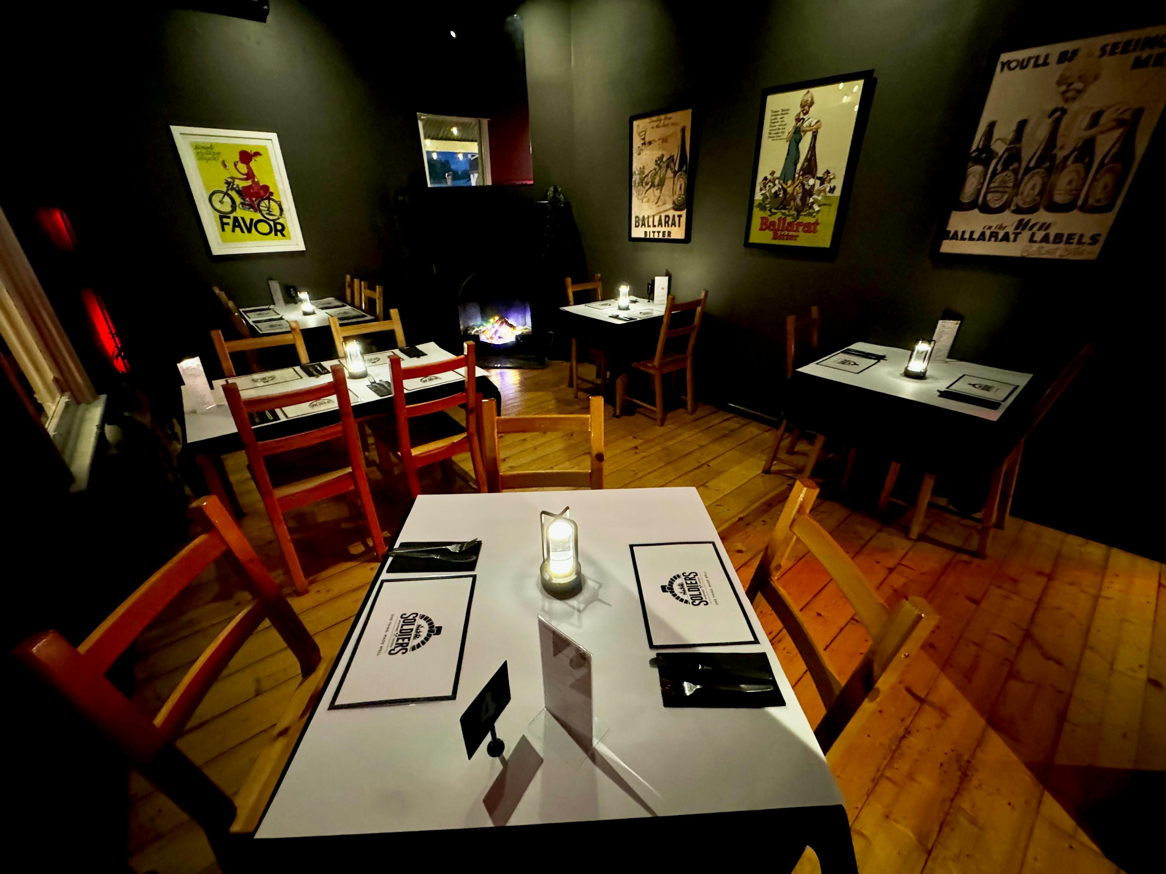 Restaurant dining area