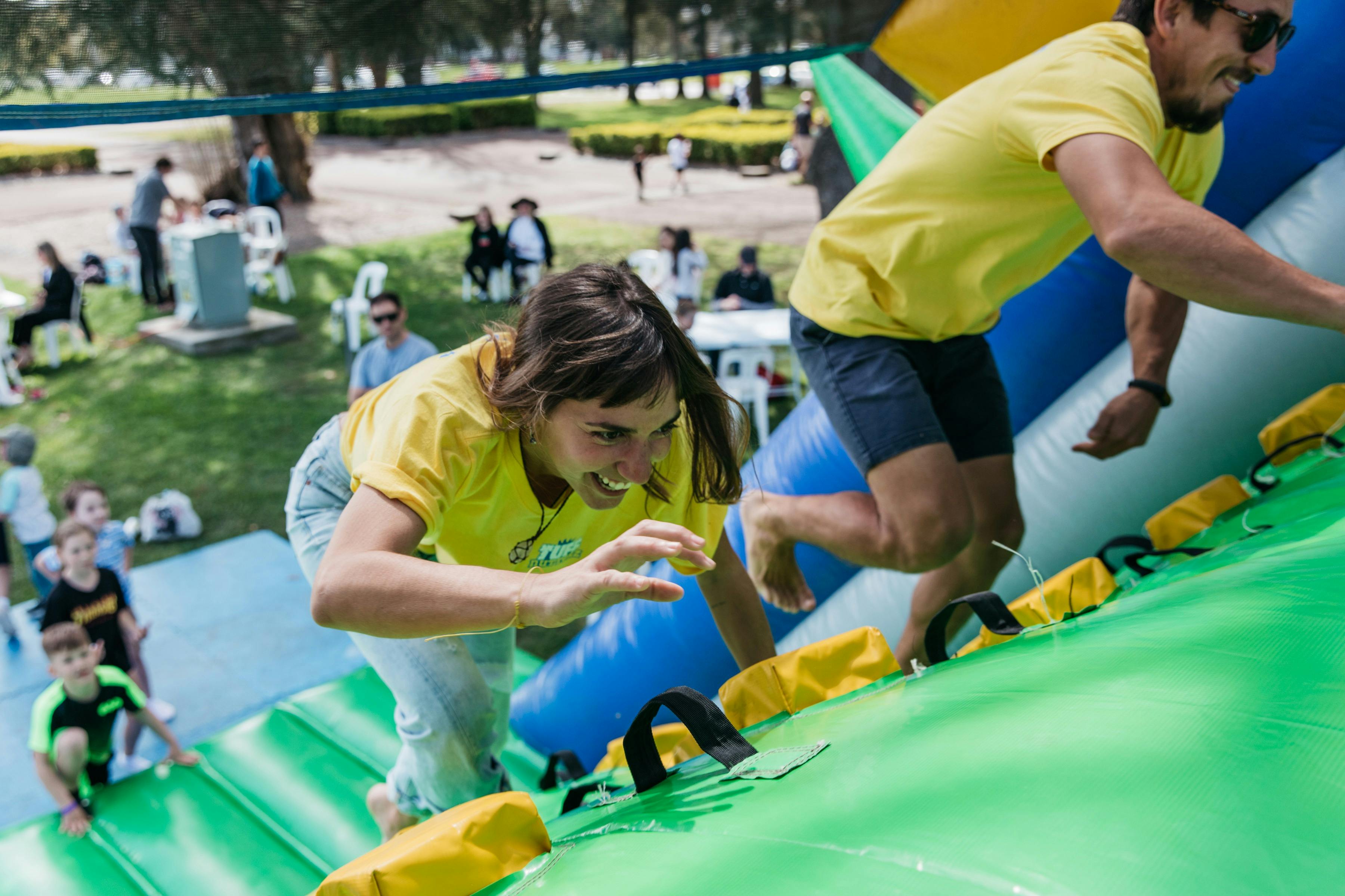 Inflatable course
