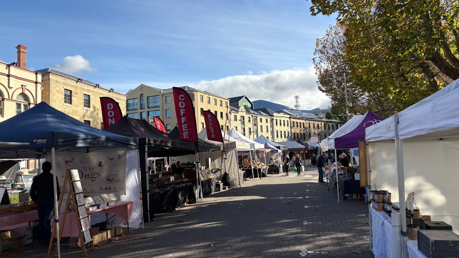 Salamanca Markets minutes away.
