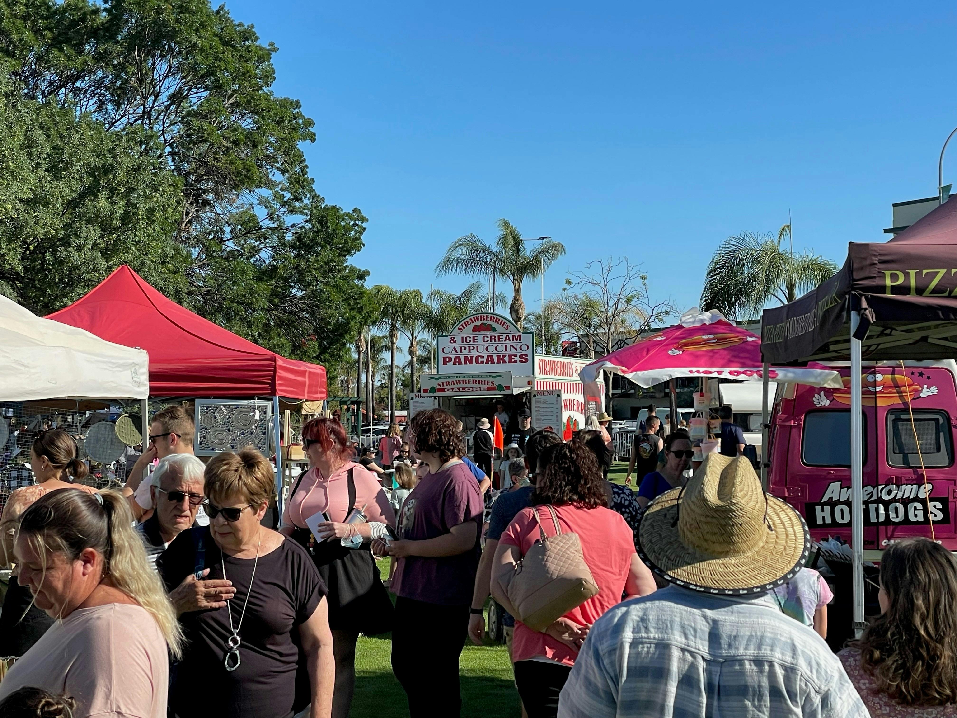 Crowd at Twilight Gift Markets