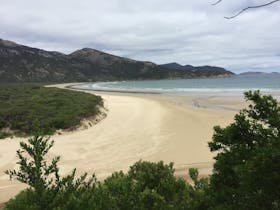 Enjoying beautiful Tidal River at Wilsons Prom National Park