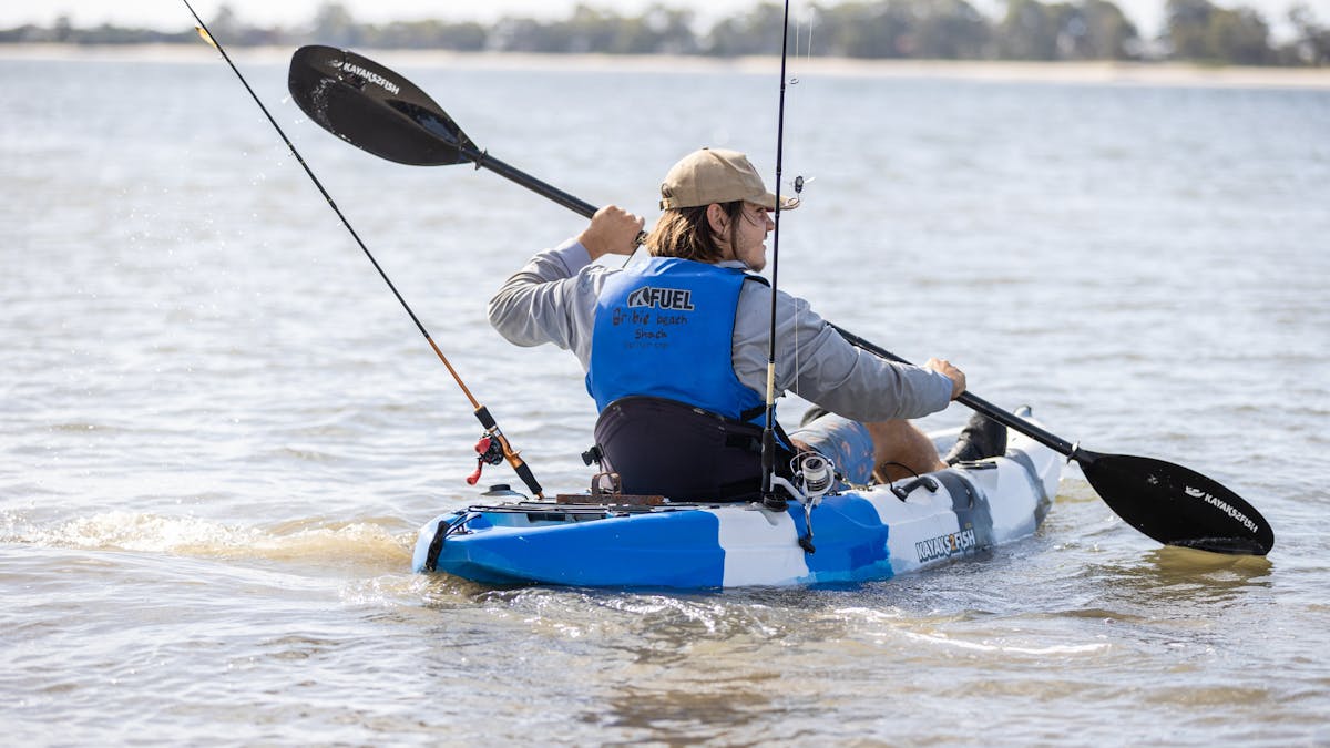 Fishing Kayak hire from Bribie Beach Shack