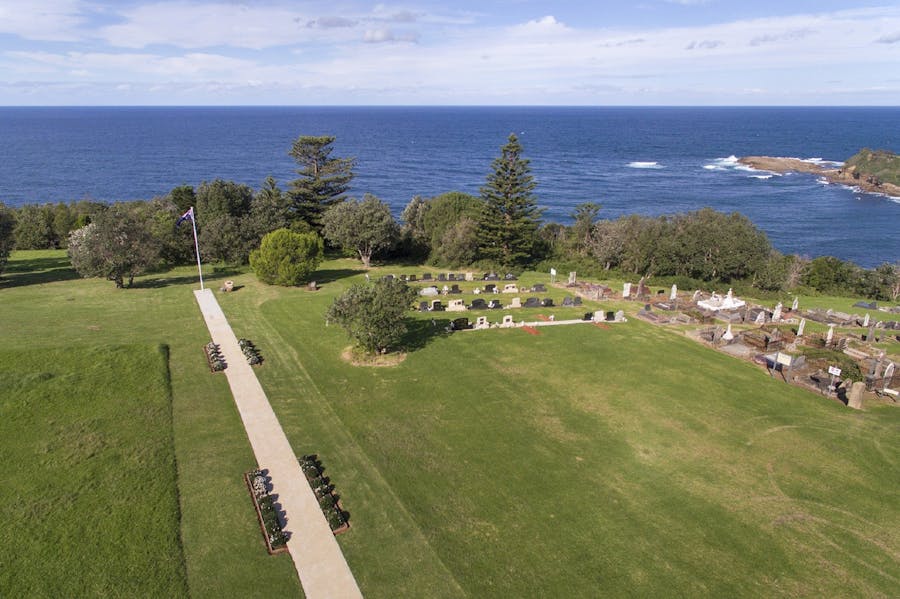 Gerringong RSL Sub-Branch ANZAC Memorial aerial