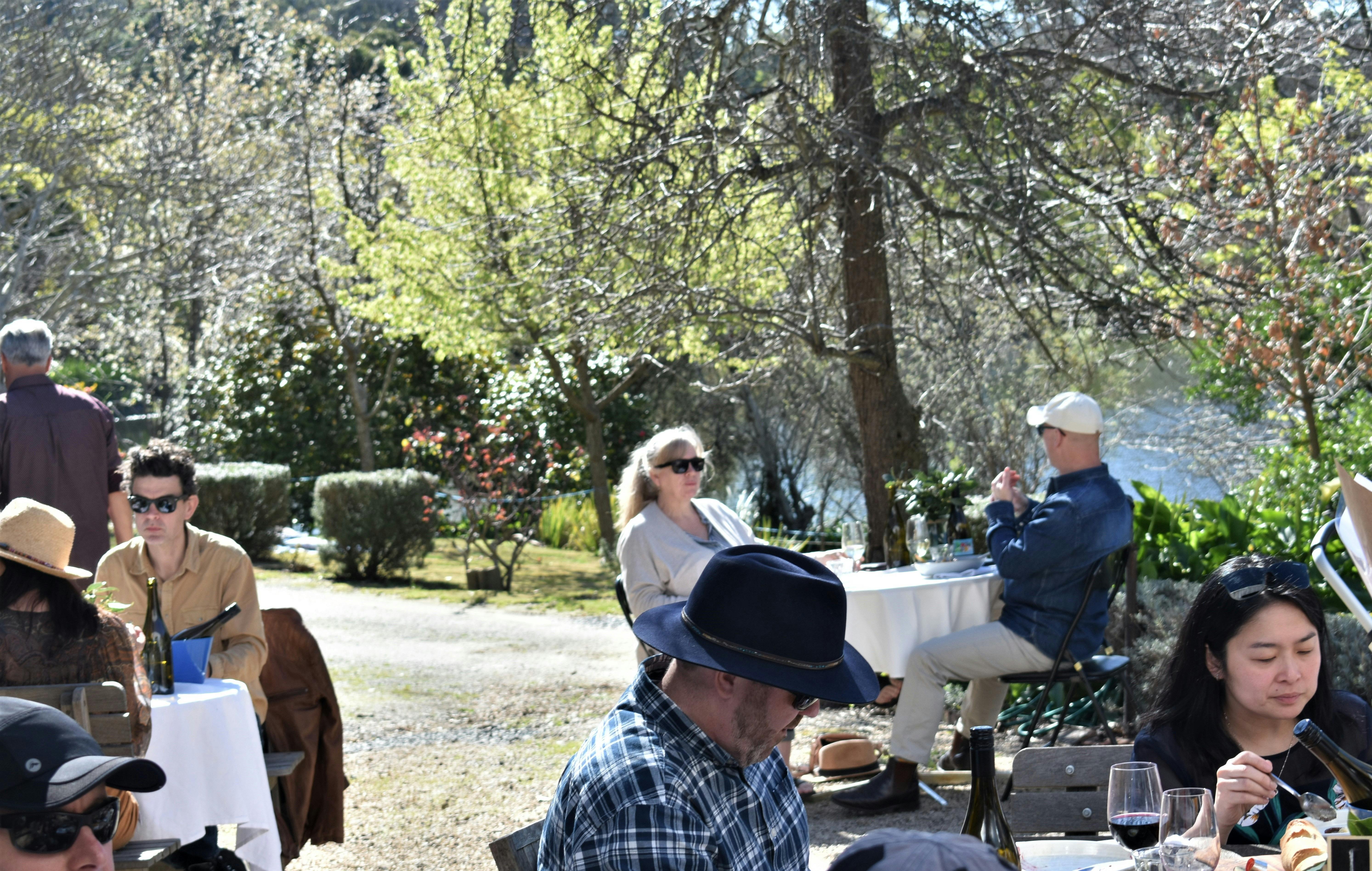 Guests eating lunch