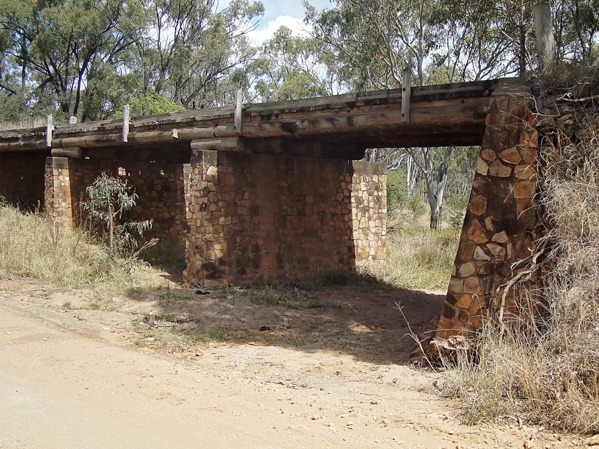 Historic handlaid bridge, Defence Road