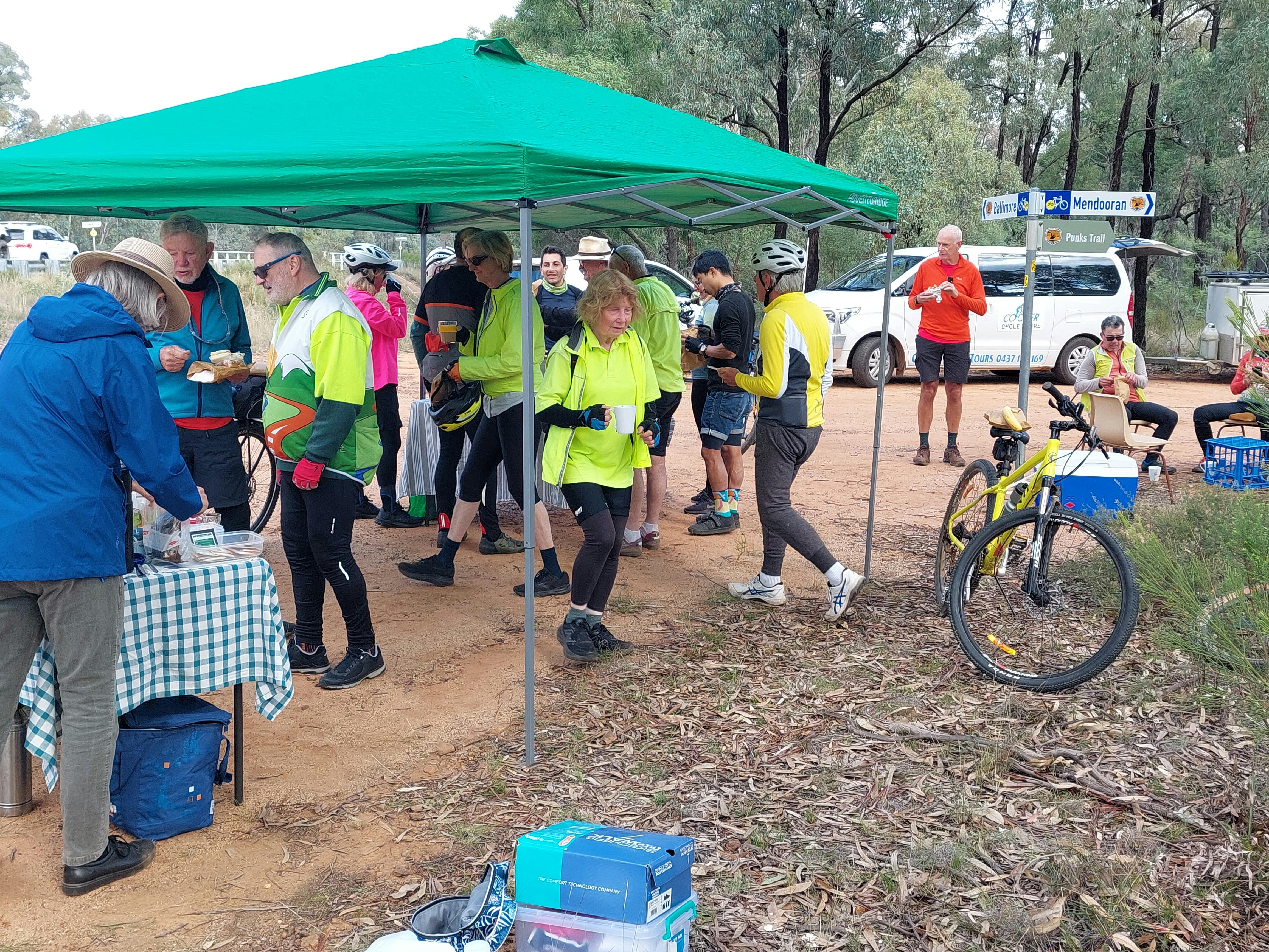 Pop Up Cafe at Denmire Trail in the Goonoo Forrest