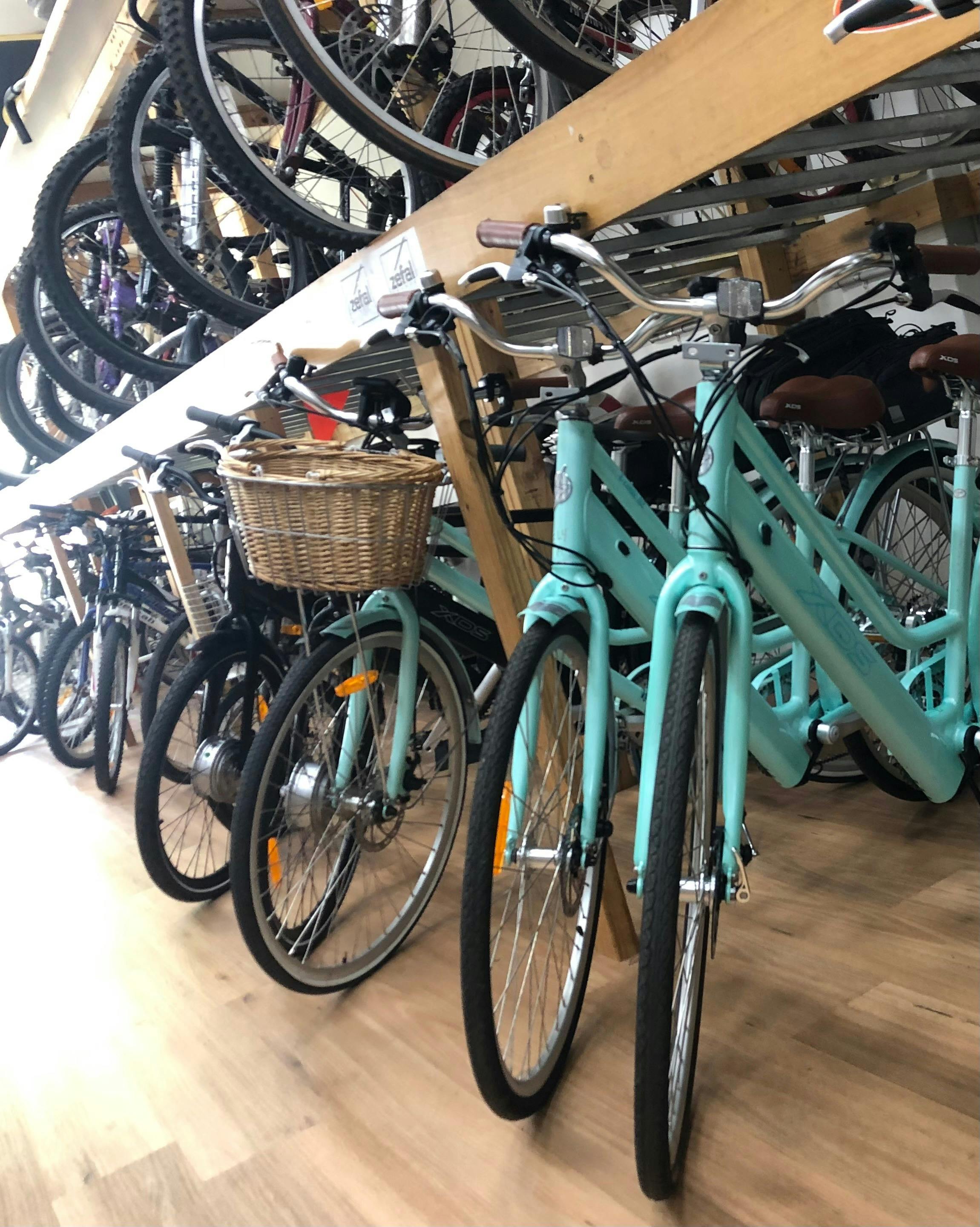 Hire an electric bike for $75 per day