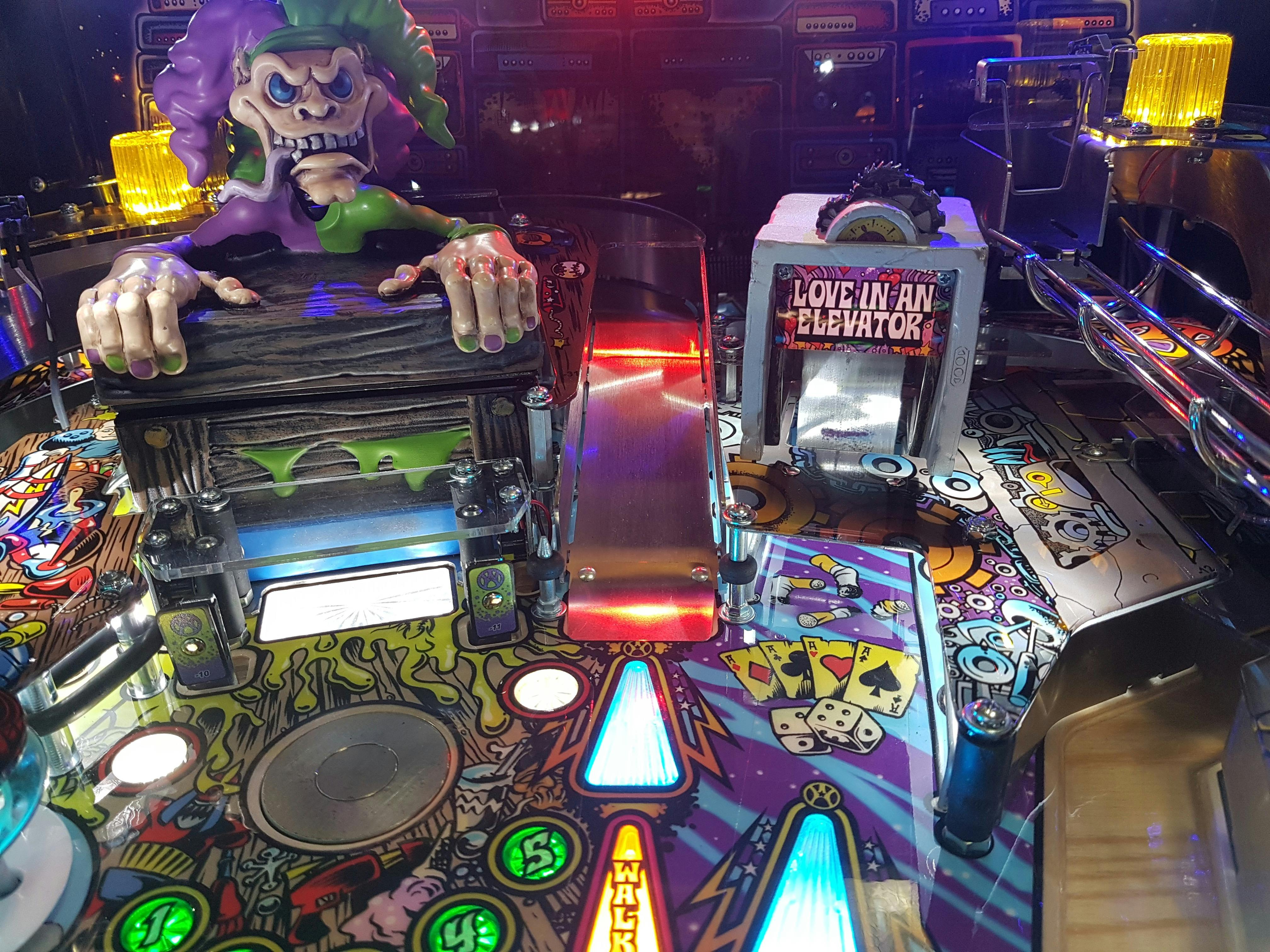 Aerosmith Pinball game playing field