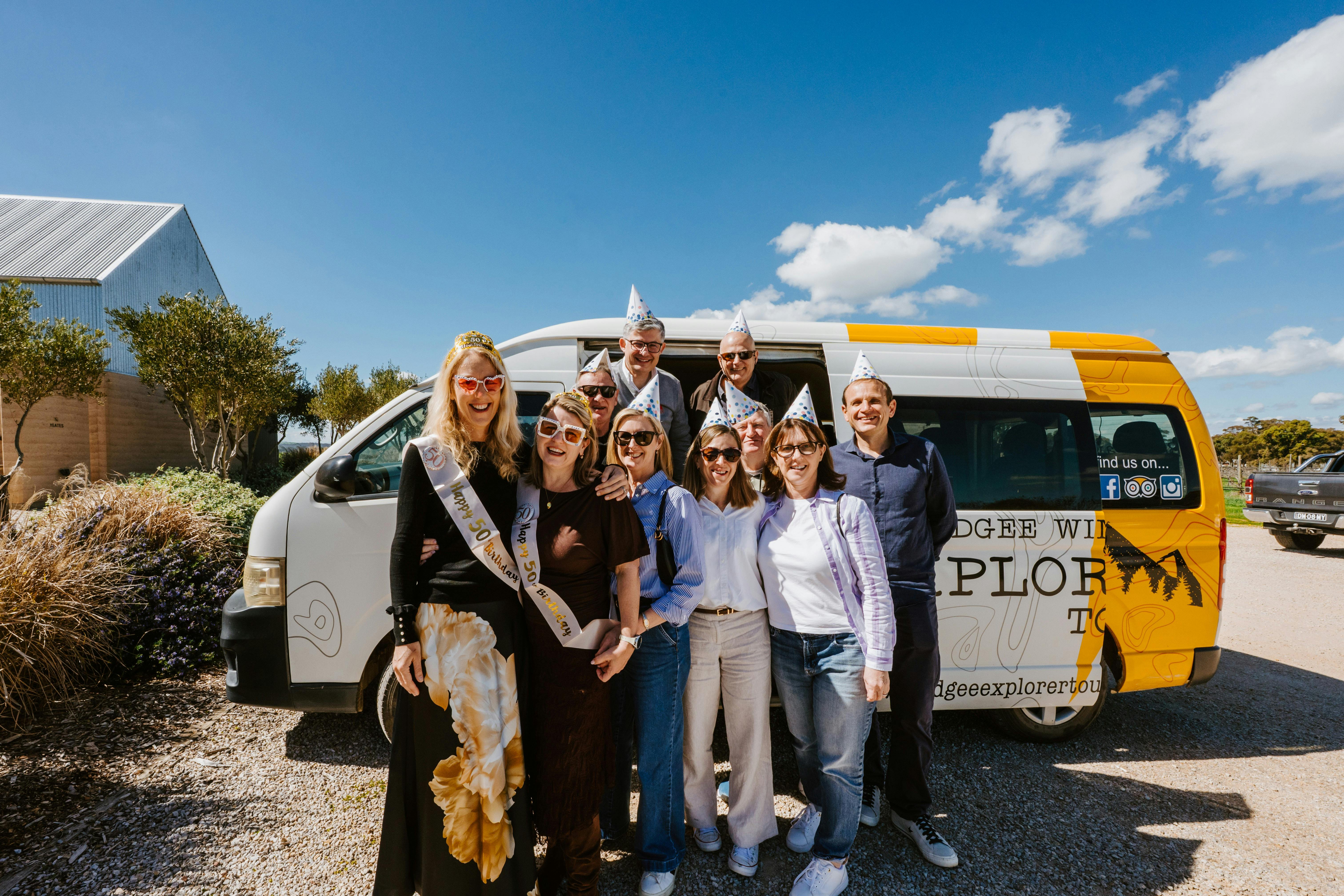 Birthday party wine tour guest