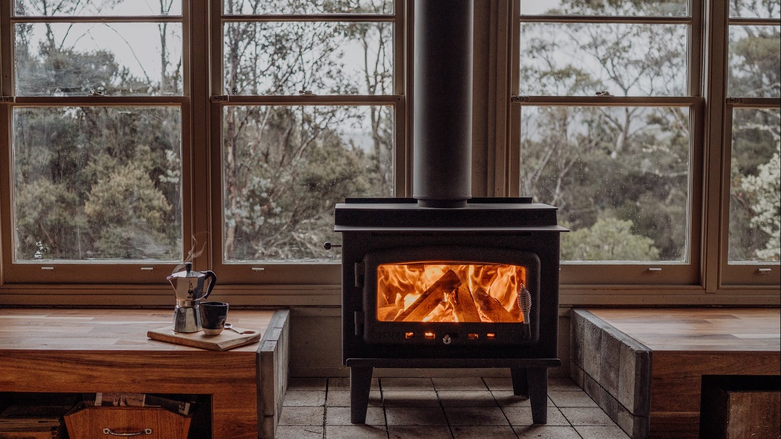 Warm up in front of the fire