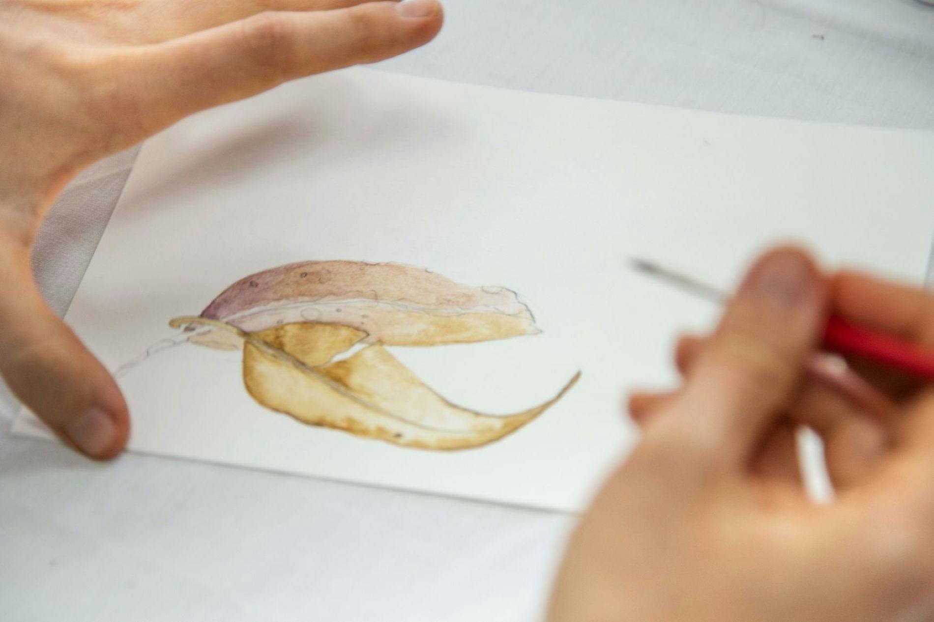watercolour workshop, group class, art event, art and matcha, latte, cafe