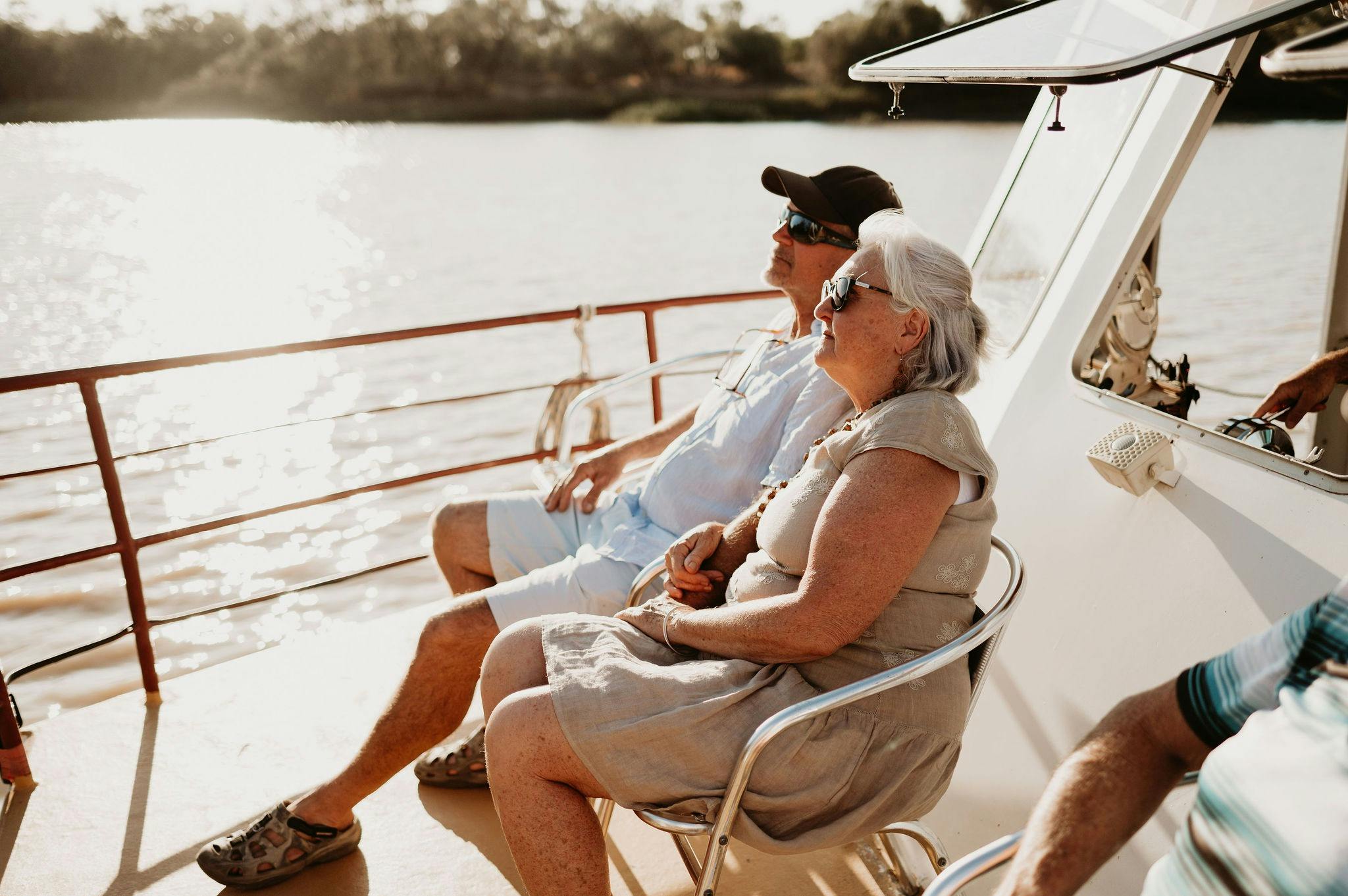 Taking in the views and sunshine