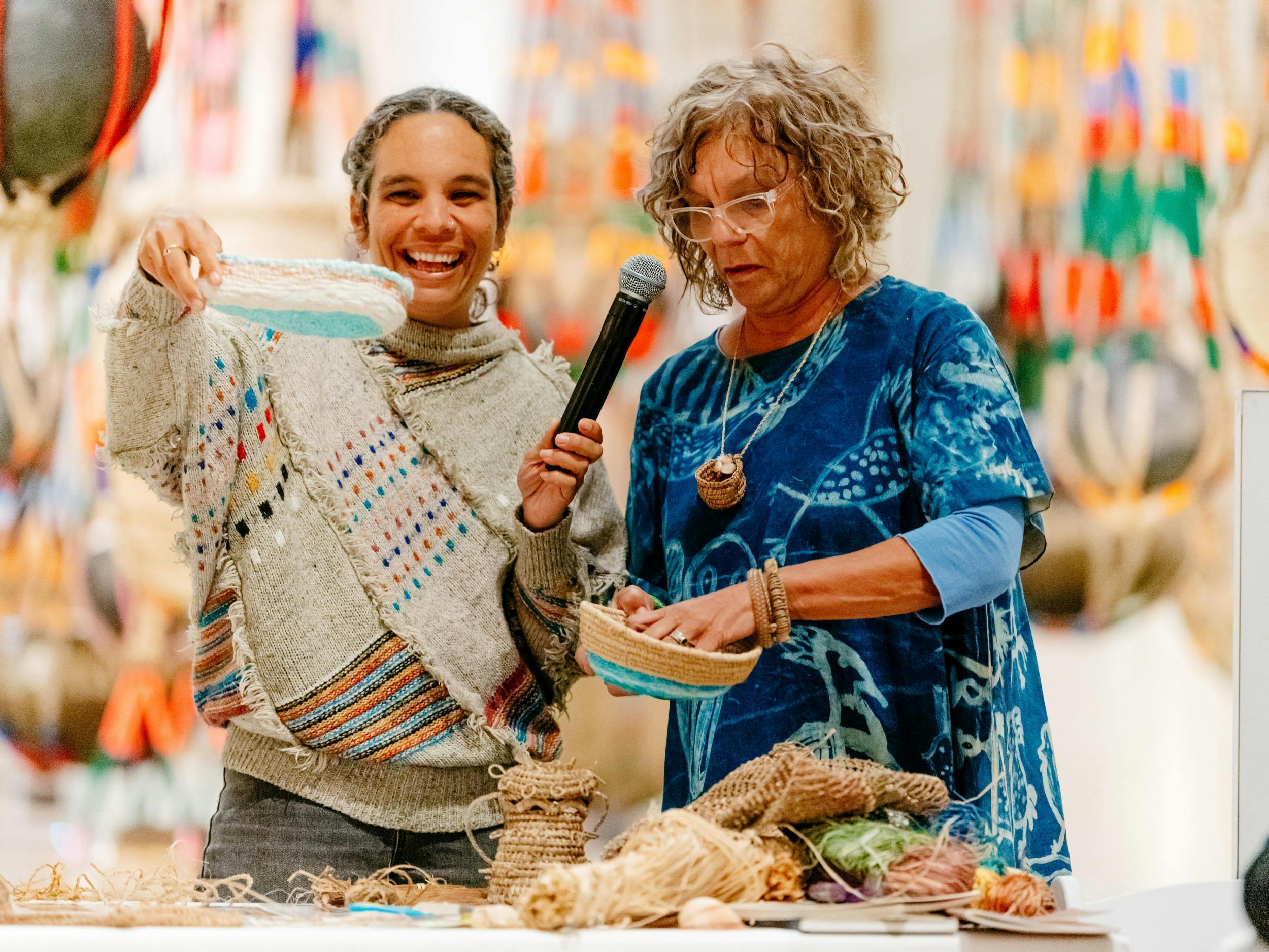 Workshop led by local indigenous artists, First Artists Cultural Experience, QAGOMA 2022
